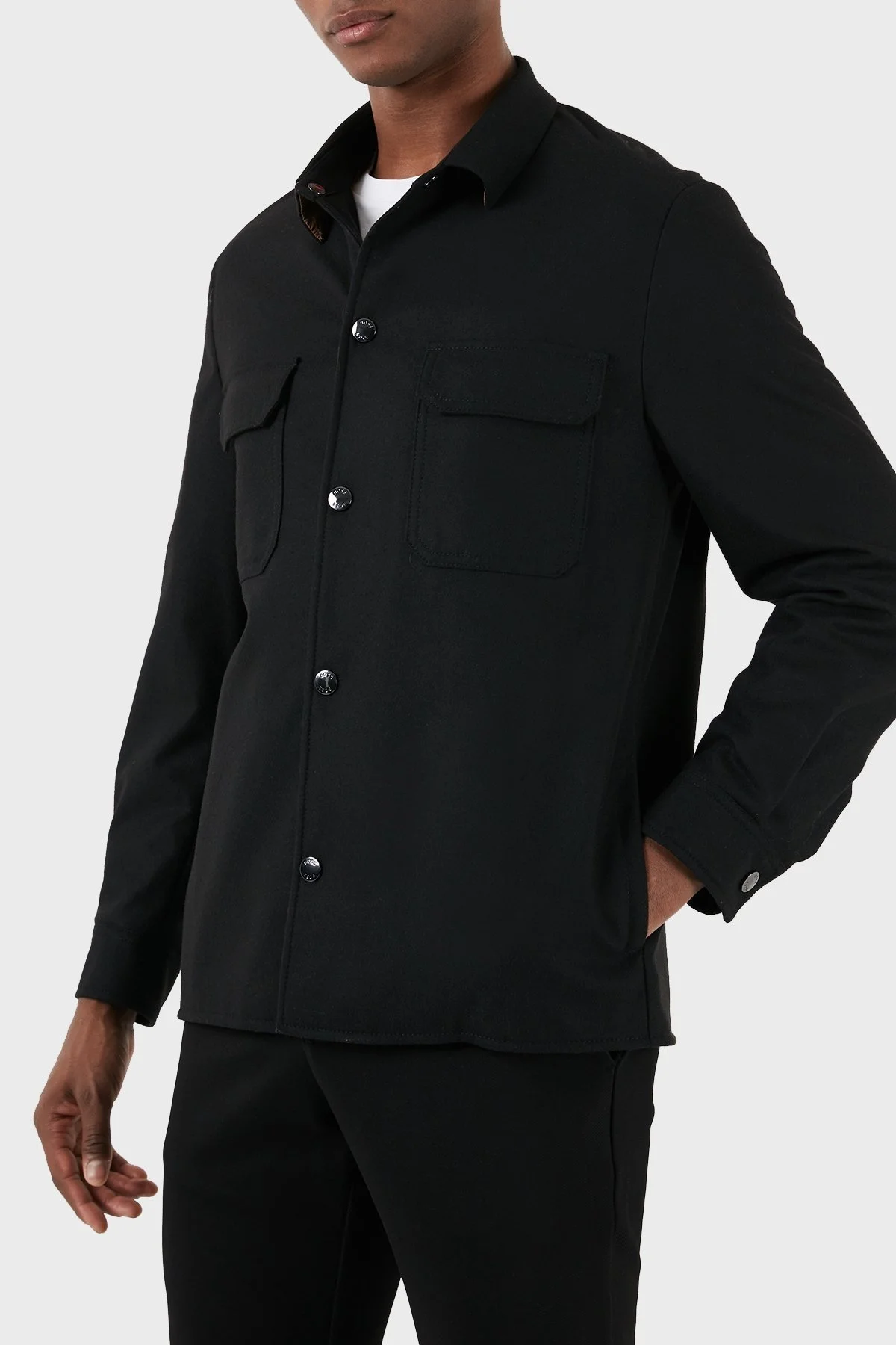 Boss Streç Yünlü Relaxed Fit Erkek Ceket 50502549 001 SİYAH - 2