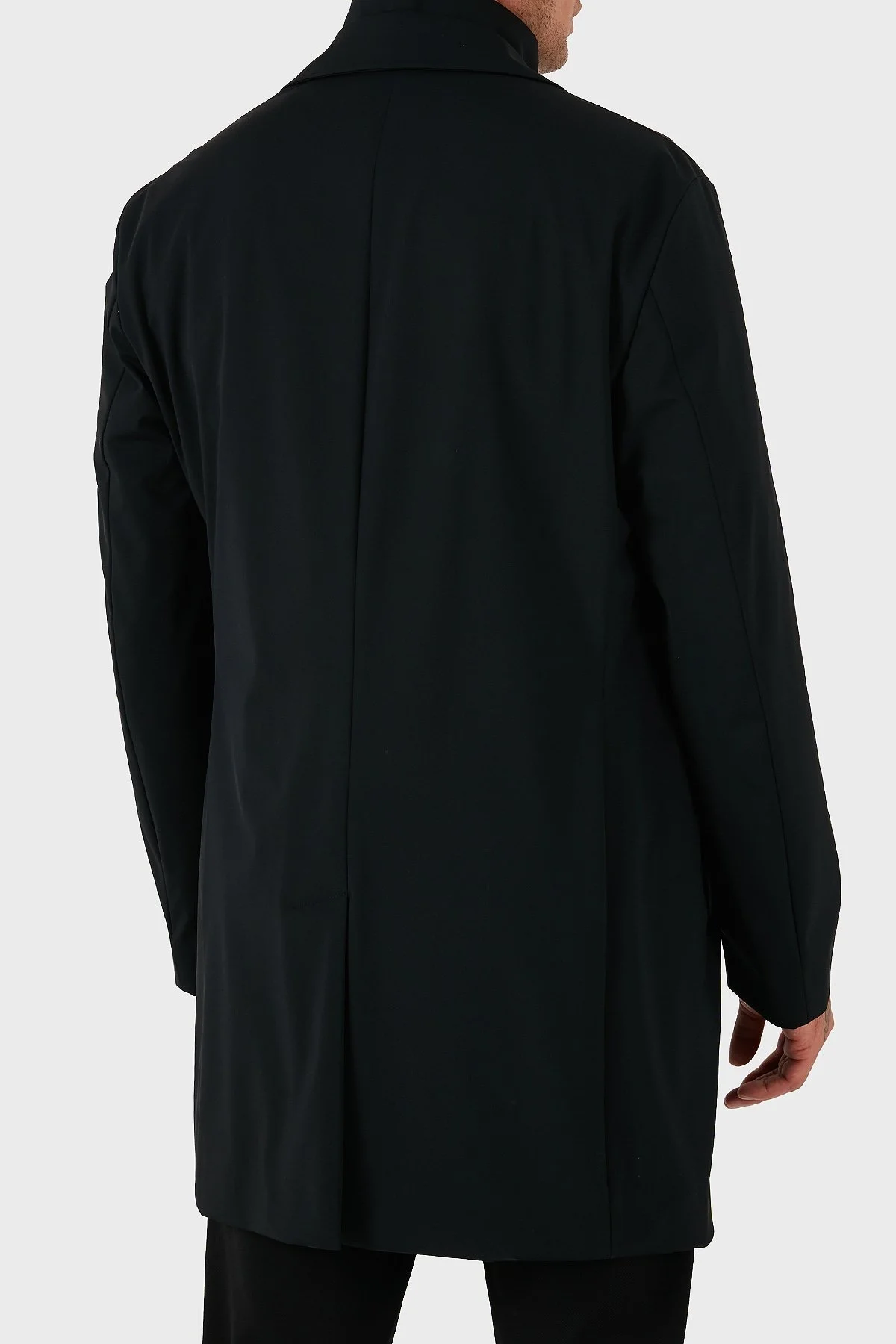 Boss Su Geçirmez Çift Kullanımlı Regular Fit Erkek Trençkot 50545897 001 SİYAH - 3