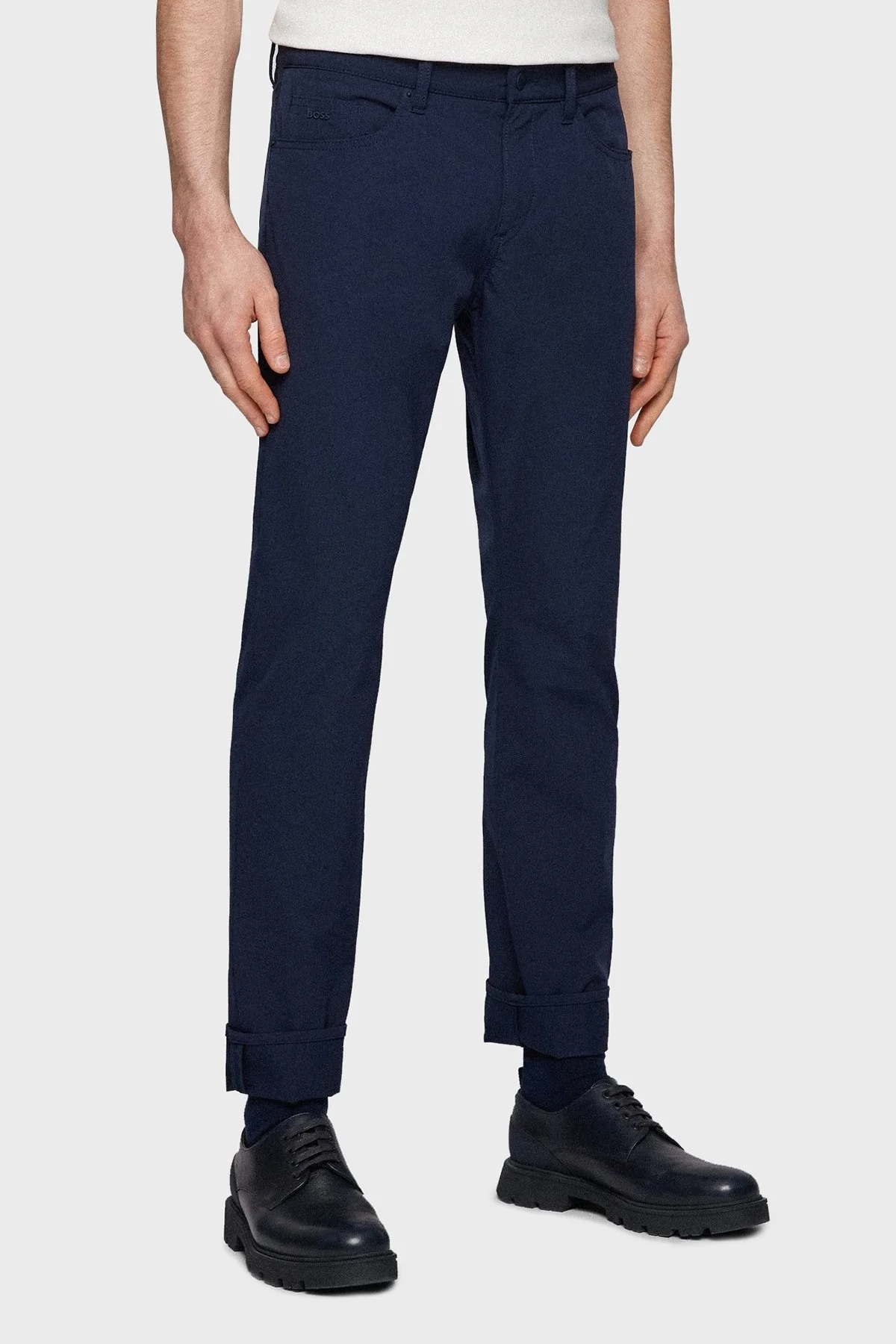 Boss Su Geçirmez Normal Bel Slim Fit Erkek Pantolon 50472094 404 LACİVERT - 1
