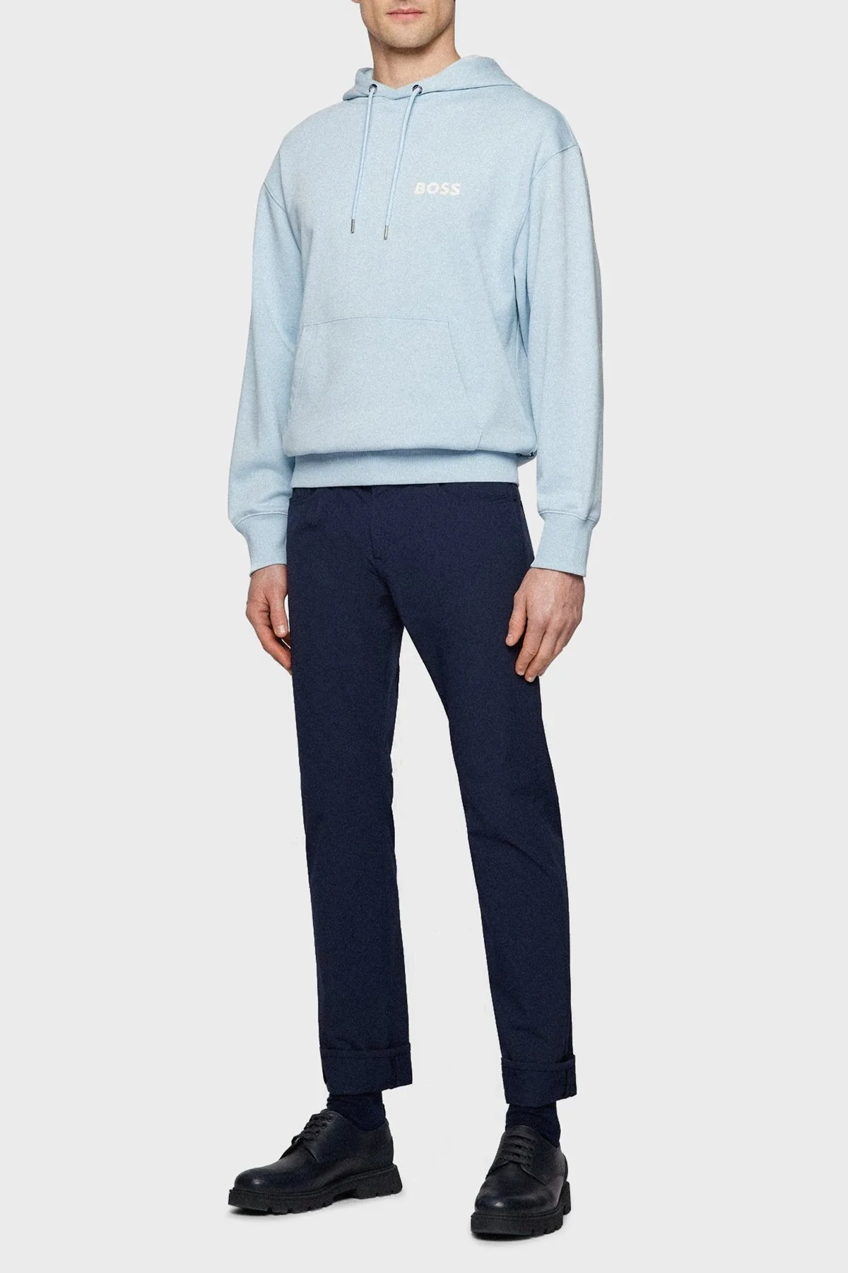 Boss Su Geçirmez Normal Bel Slim Fit Erkek Pantolon 50472094 404 LACİVERT - 2