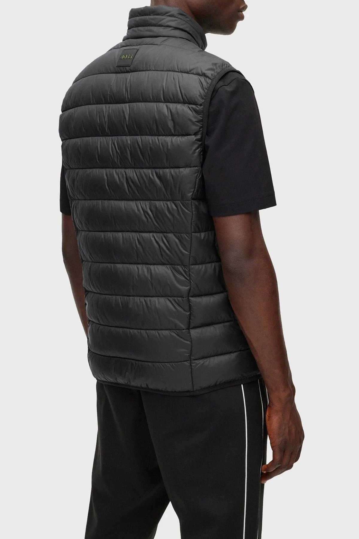 Boss Su Geçirmez Regular Fit Dik Yaka Erkek Yelek 50472473 002 SİYAH - 3