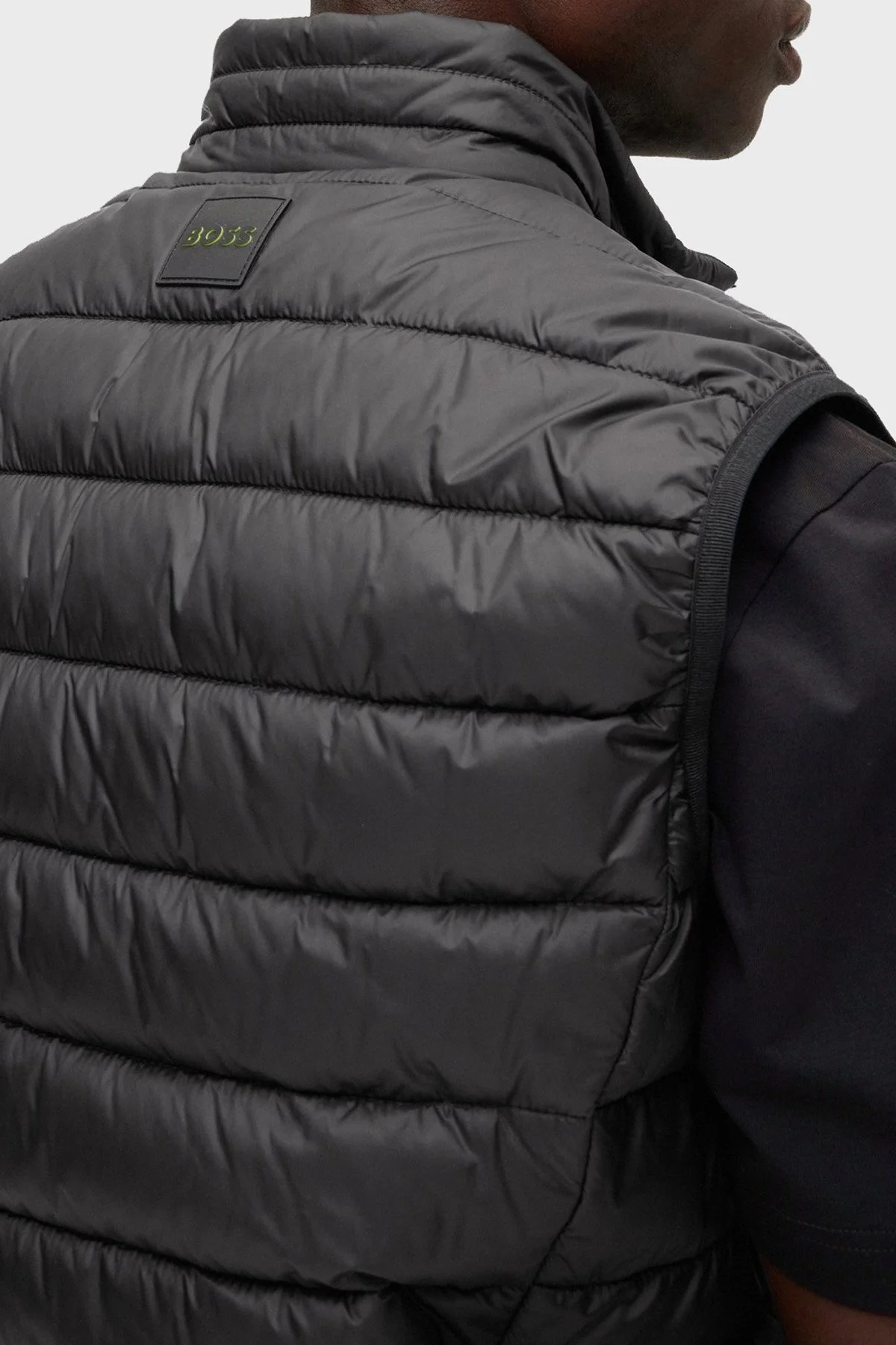 Boss Su Geçirmez Regular Fit Dik Yaka Erkek Yelek 50472473 002 SİYAH - 5