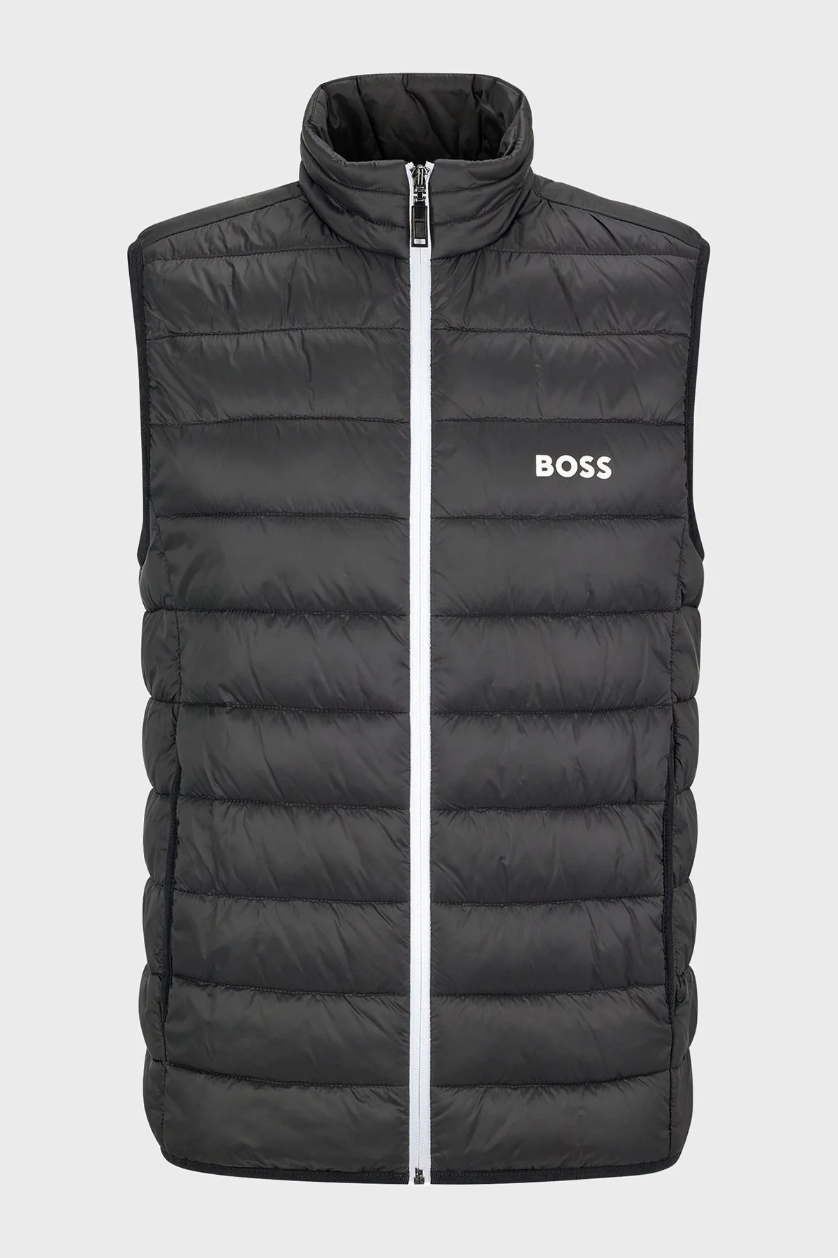 Boss Su Geçirmez Regular Fit Dik Yaka Erkek Yelek 50472473 002 SİYAH - 6