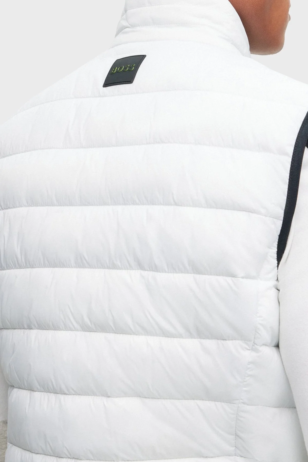 Boss Su Geçirmez Regular Fit Dik Yaka Erkek Yelek 50472473 100 BEYAZ - 4
