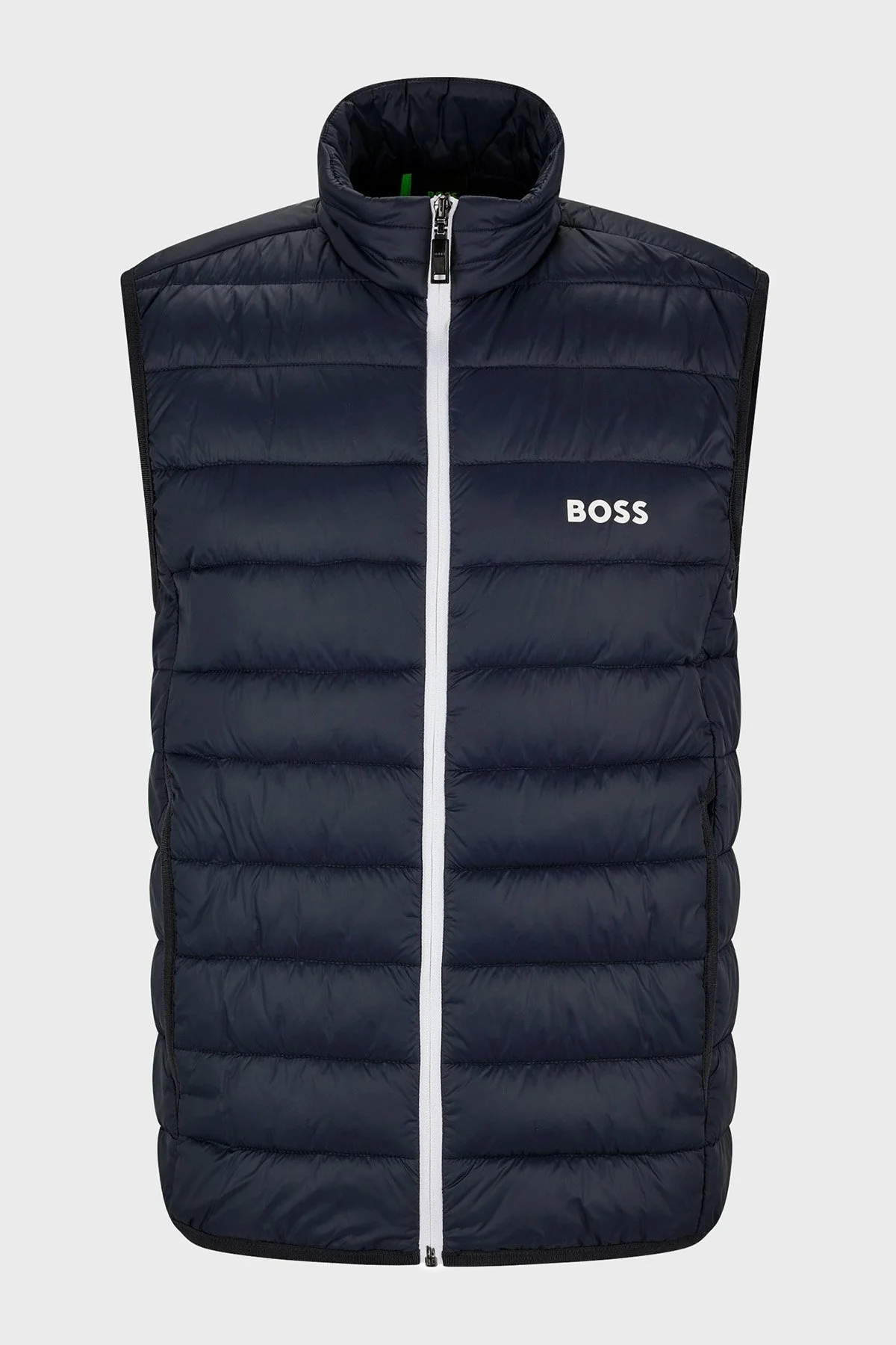 Boss Su Geçirmez Regular Fit Dik Yaka Erkek Yelek 50472473 402 LACİVERT - 6