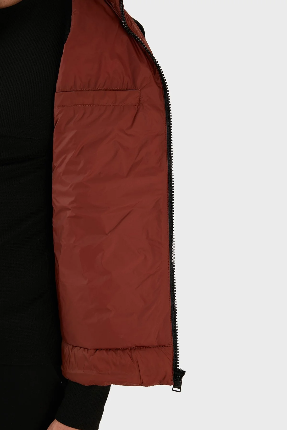 Boss Su Geçirmez Regular Fit Dik Yaka Şişme Erkek Yelek 50464300 211 KİREMİT - 6