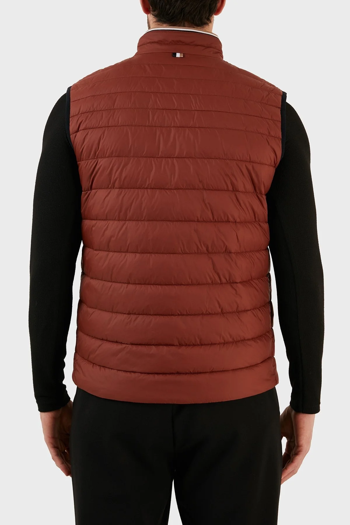 Boss Su Geçirmez Regular Fit Dik Yaka Şişme Erkek Yelek 50464300 211 KİREMİT - 7