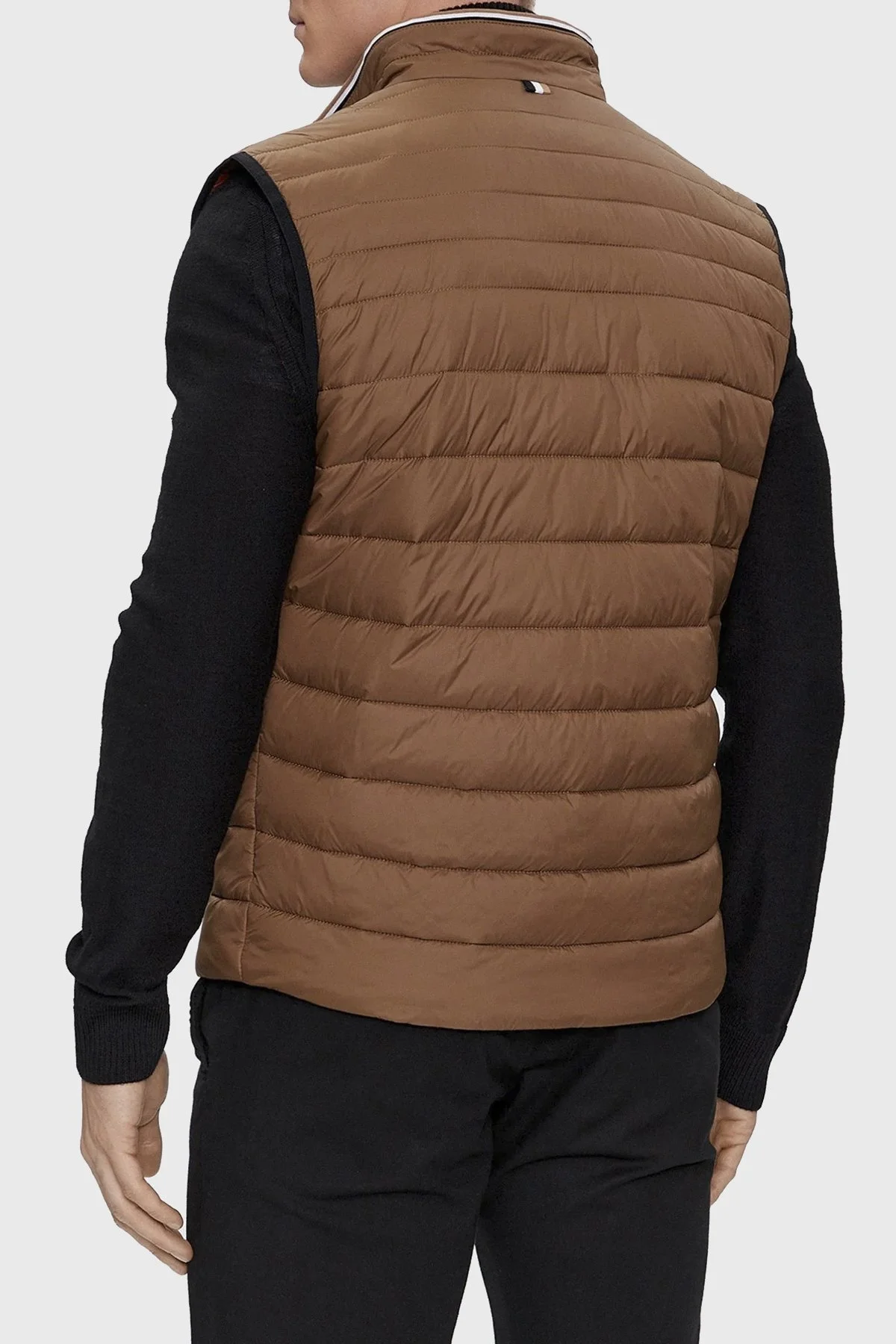 Boss Su Geçirmez Regular Fit Dik Yaka Şişme Erkek Yelek 50464300 249 KAHVE - 6