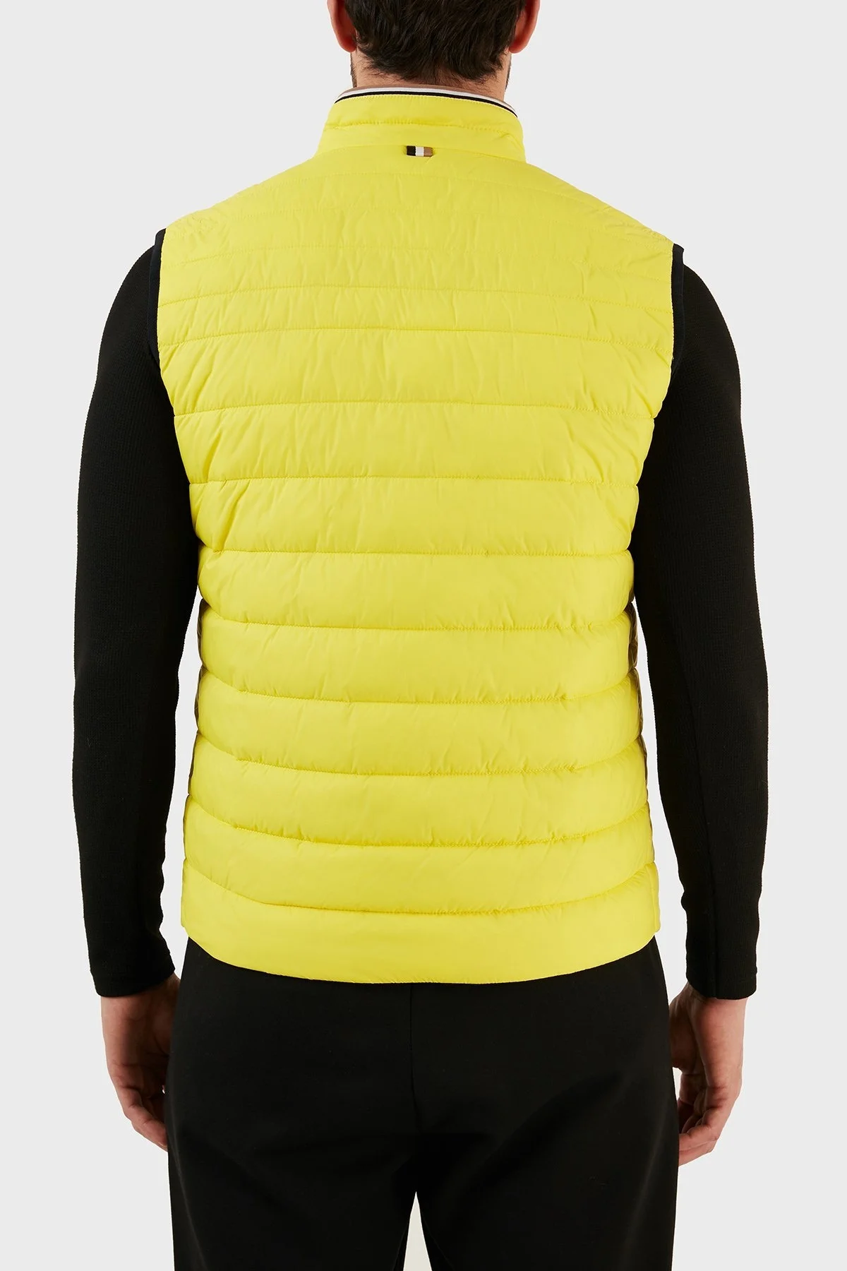 Boss Su Geçirmez Regular Fit Dik Yaka Şişme Erkek Yelek 50464300 731 SARI - 6