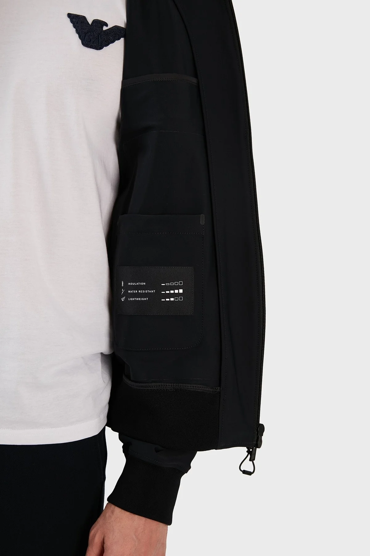 Boss Su Geçirmez Regular Fit Kapüşonlu Bomber Erkek Mont 50485385 001 SİYAH - 5