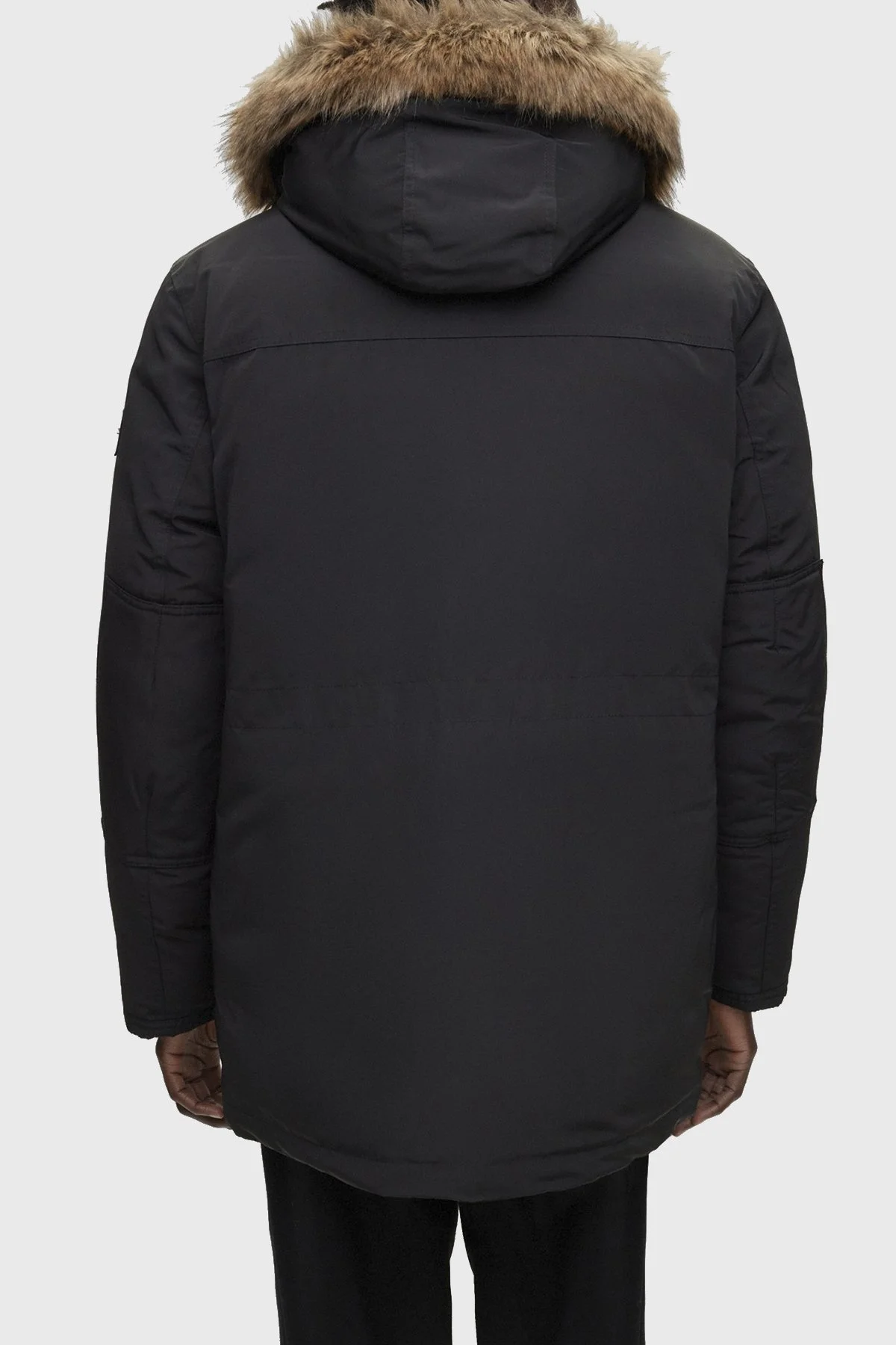 Boss Su İtici Çıkarılabilir Kapüşonlu Kuş Tüyü Dolgulu Regular Fit Erkek Mont 50499371 001 SİYAH - 2