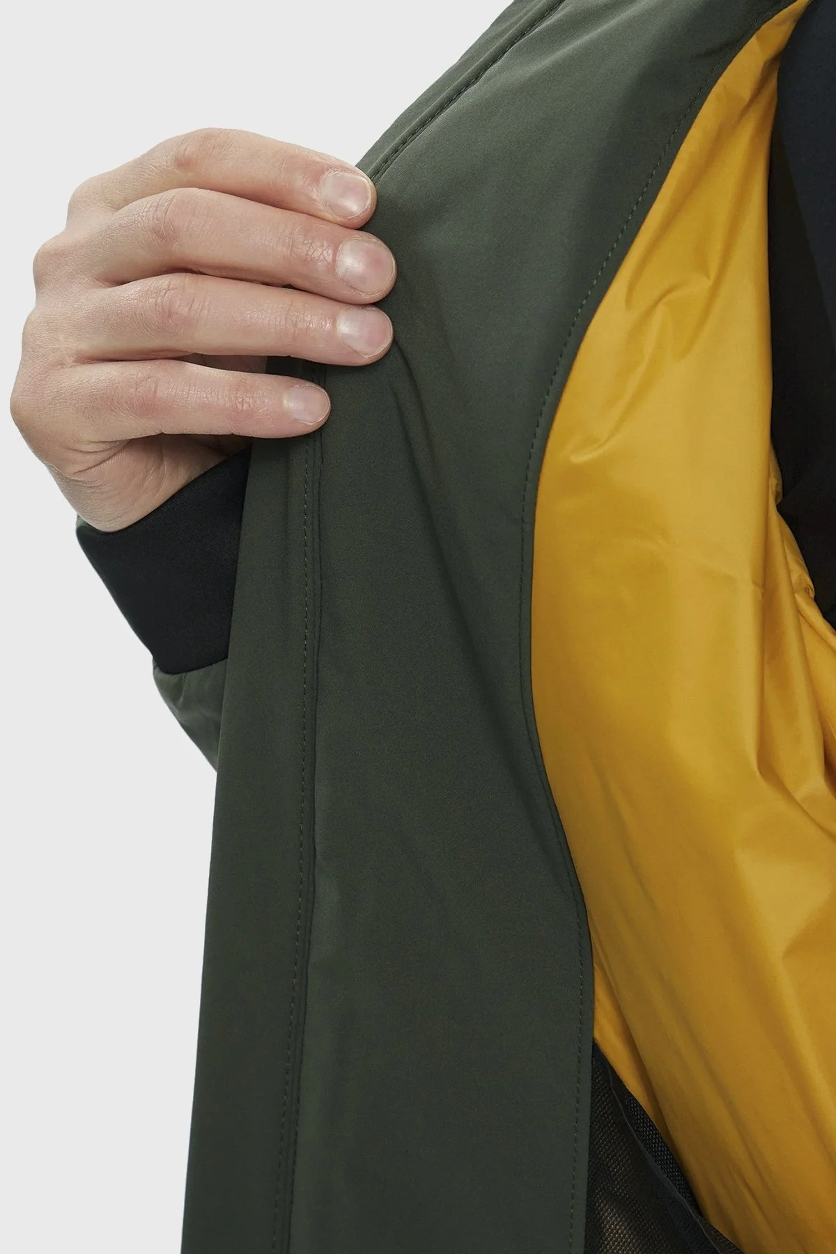 Boss Su İtici Dolgulu Dik Yaka Fermuarlı Regular Fit Erkek Ceket 50499481 379 HAKİ - 6