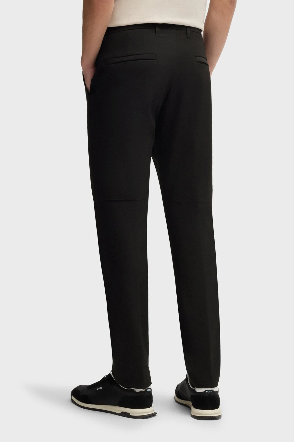 Boss Su İtici Esnek Kumaş Slim Fit Dar Paça Erkek Pantolon 50534303 001 SİYAH - 3