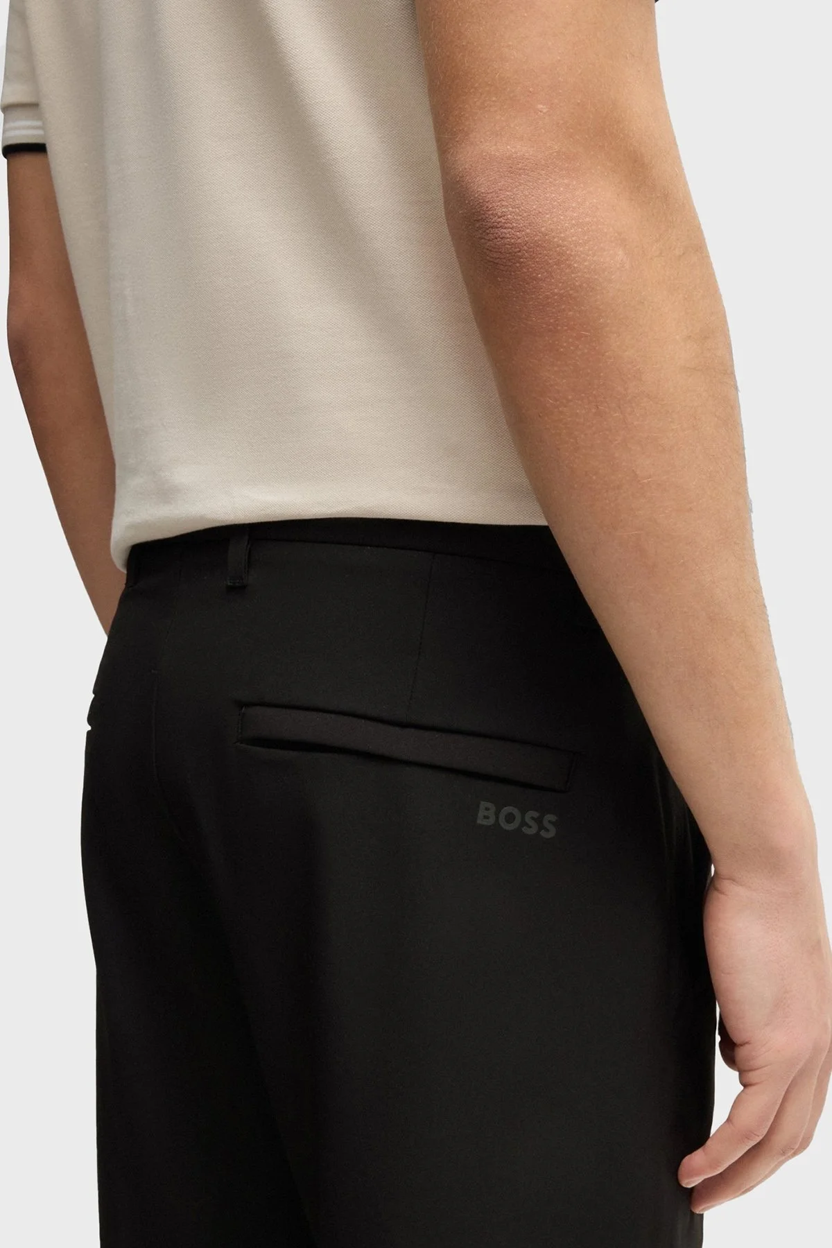 Boss Su İtici Esnek Kumaş Slim Fit Dar Paça Erkek Pantolon 50534303 001 SİYAH - 4