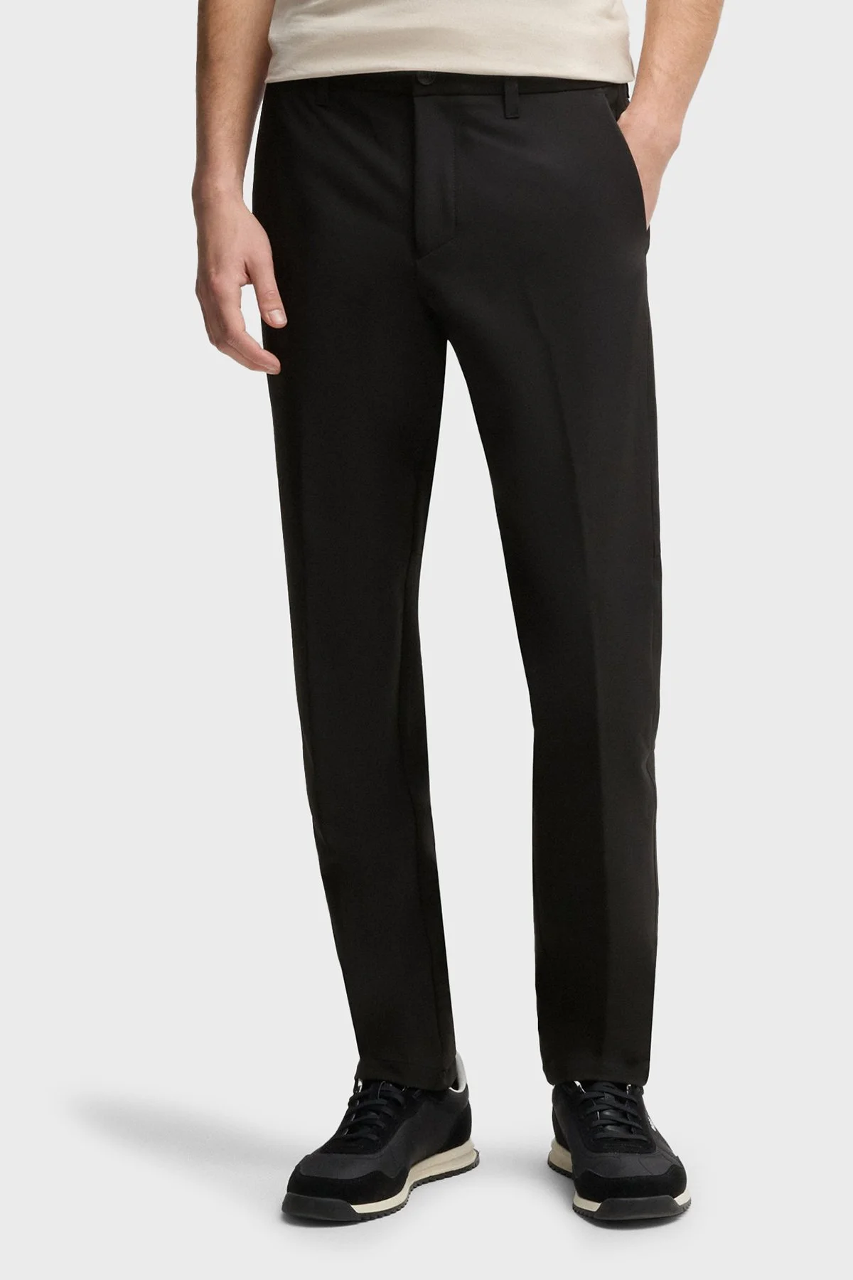 Boss Su İtici Esnek Kumaş Slim Fit Dar Paça Erkek Pantolon 50534303 001 SİYAH - 1