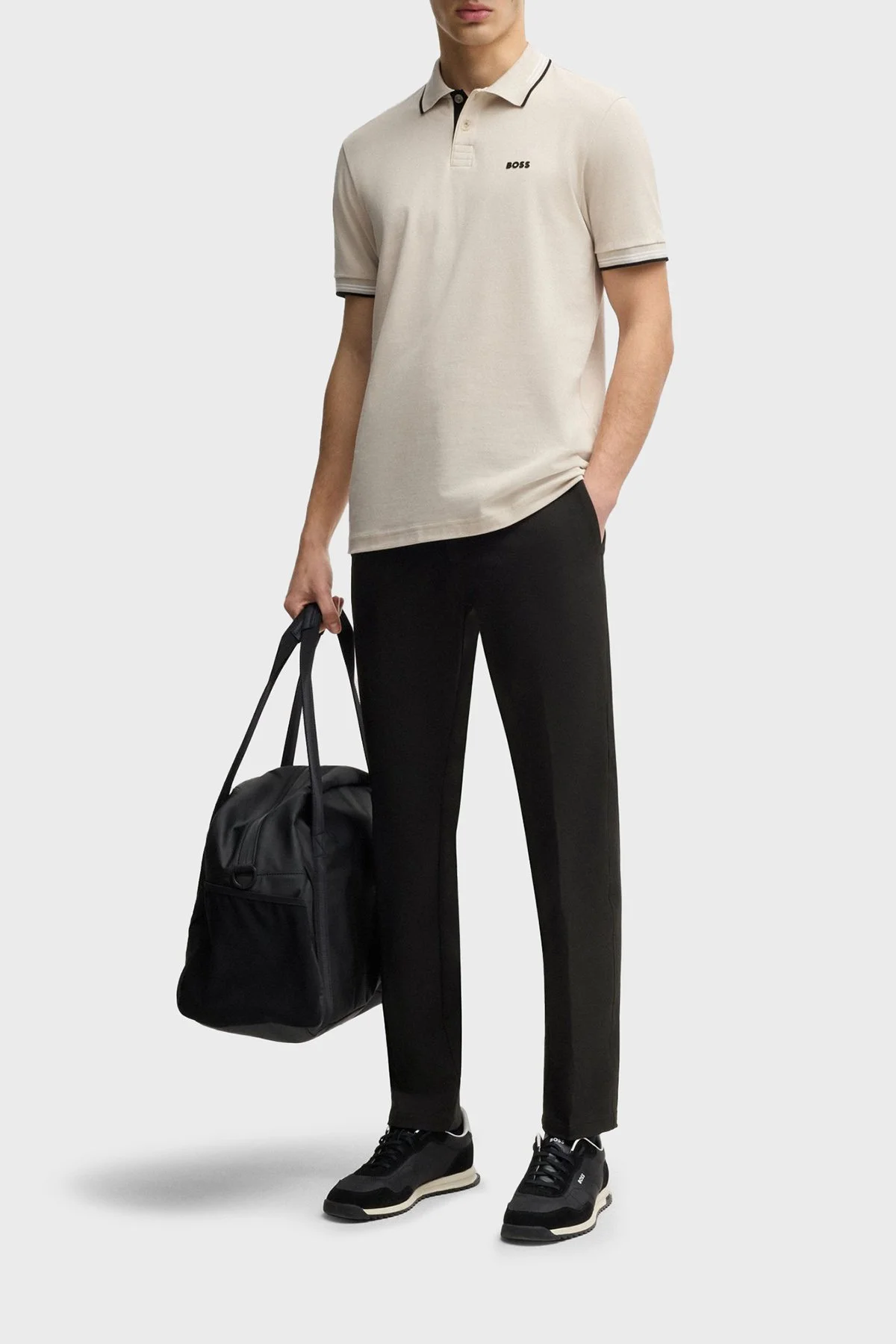 Boss Su İtici Esnek Kumaş Slim Fit Dar Paça Erkek Pantolon 50534303 001 SİYAH - 2