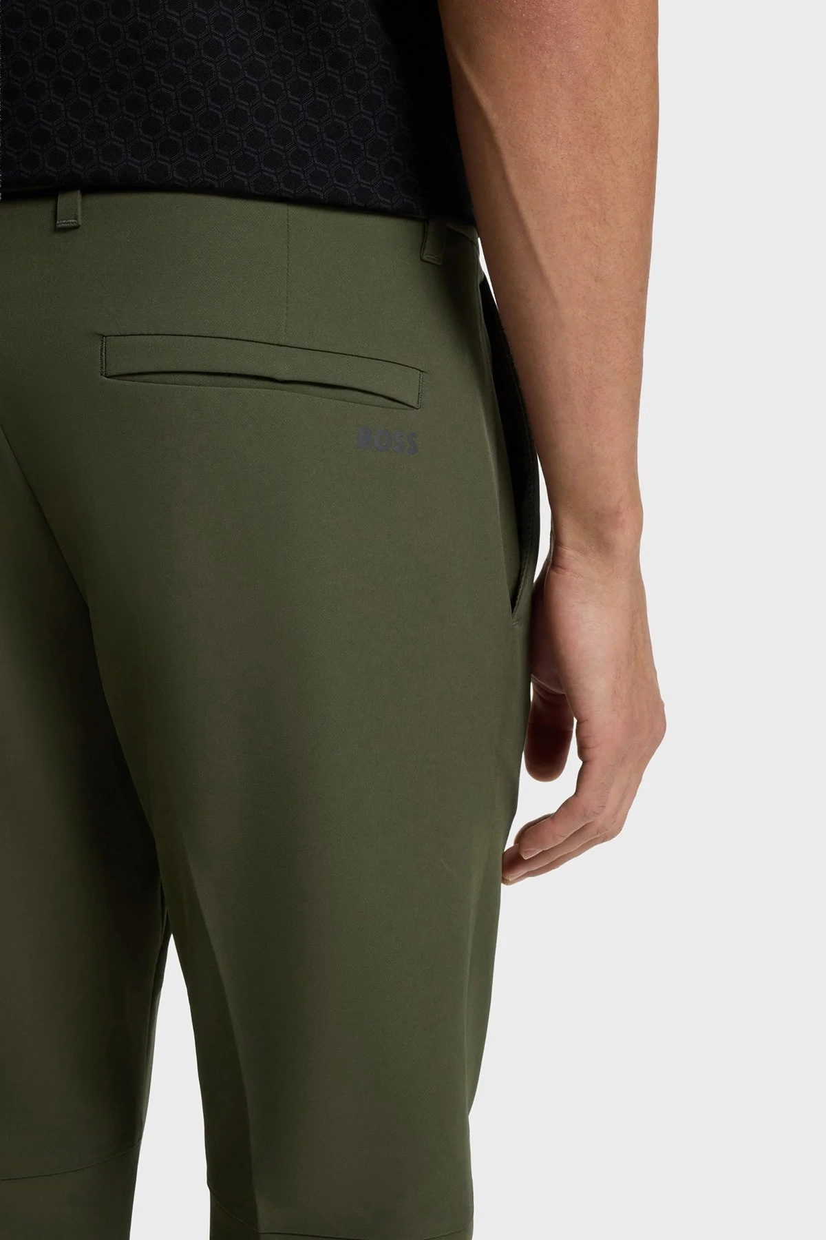 Boss Su İtici Esnek Kumaş Slim Fit Dar Paça Erkek Pantolon 50534303 347 Haki - 4