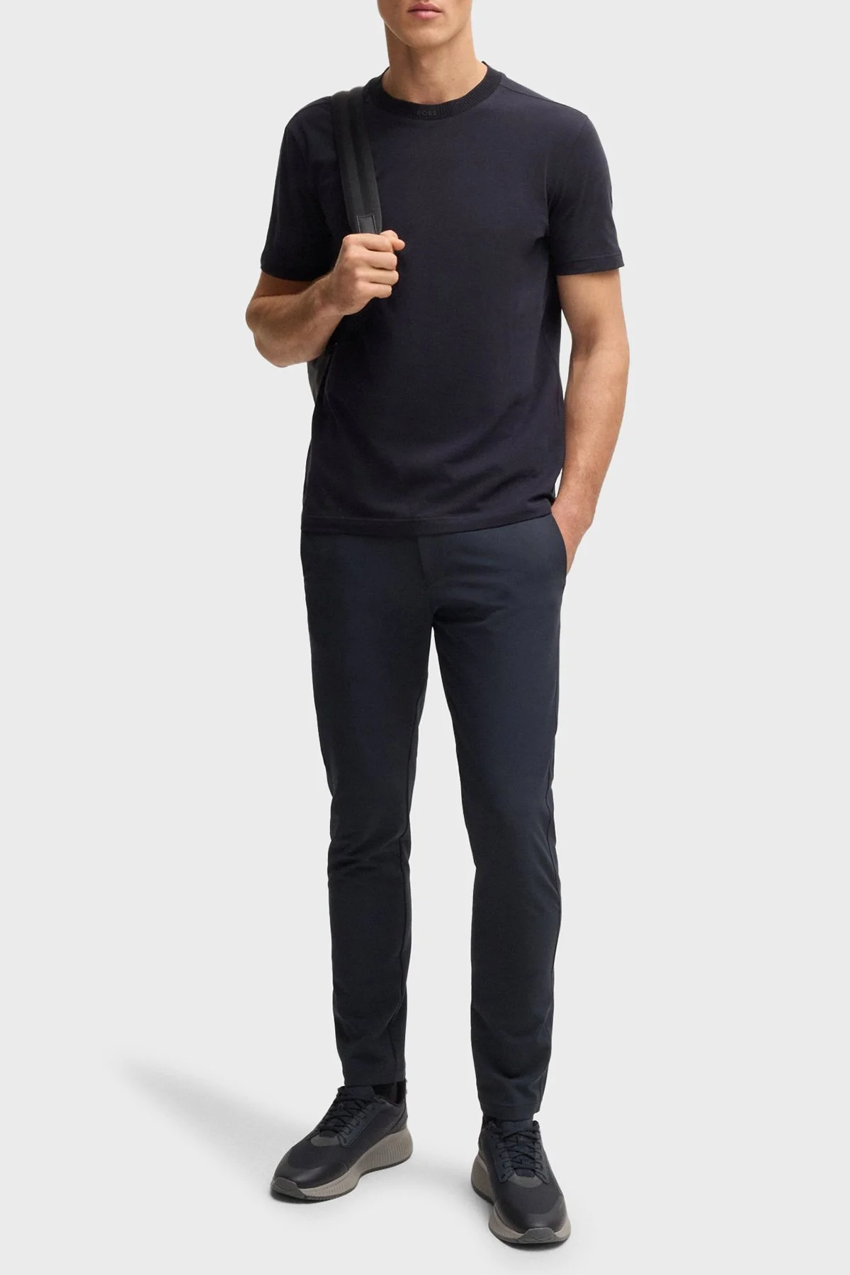 Boss Su İtici Esnek Kumaş Slim Fit Dar Paça Erkek Pantolon 50534303 402 LACİVERT - 2