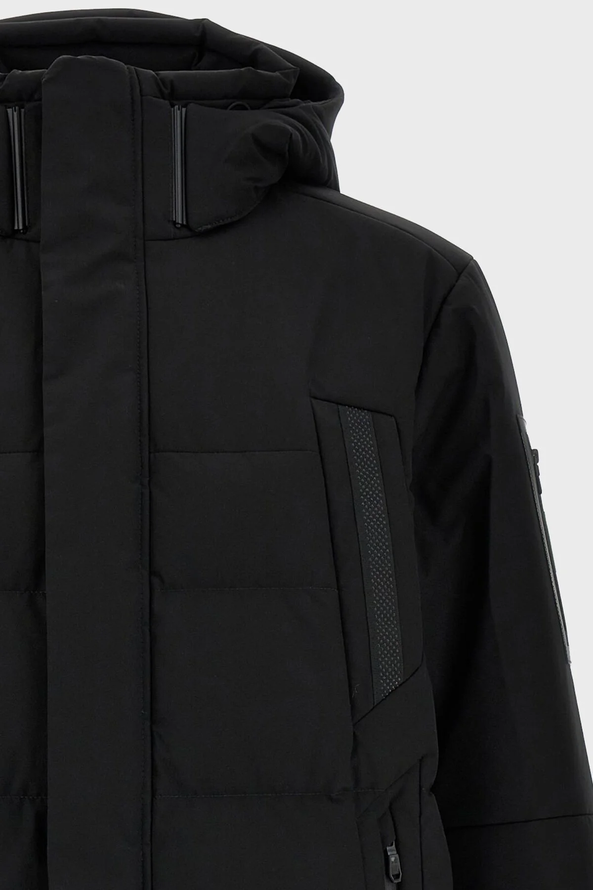 Boss Su İtici Regular Fit Kuş Tüyü Dolgulu Çıkarılabilir Kapüşonlu Şişme Erkek Mont 50515105 001 SİYAH - 6