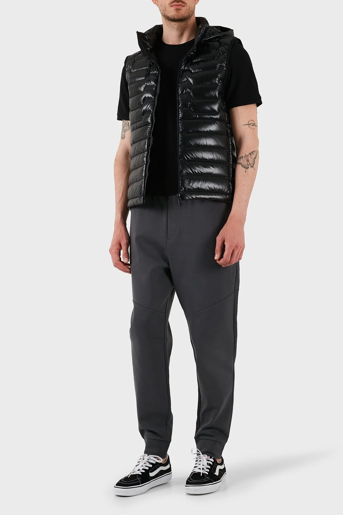 Boss Su İtici Regular Fit Kuş Tüyü Dolgulu Çıkarılabilir Kapüşonlu Şişme Erkek Yelek 50529691 001 SİYAH - 2