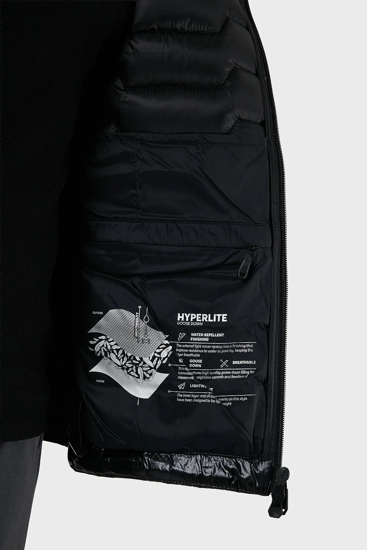 Boss Su İtici Regular Fit Kuş Tüyü Dolgulu Çıkarılabilir Kapüşonlu Şişme Erkek Yelek 50529691 001 SİYAH - 4