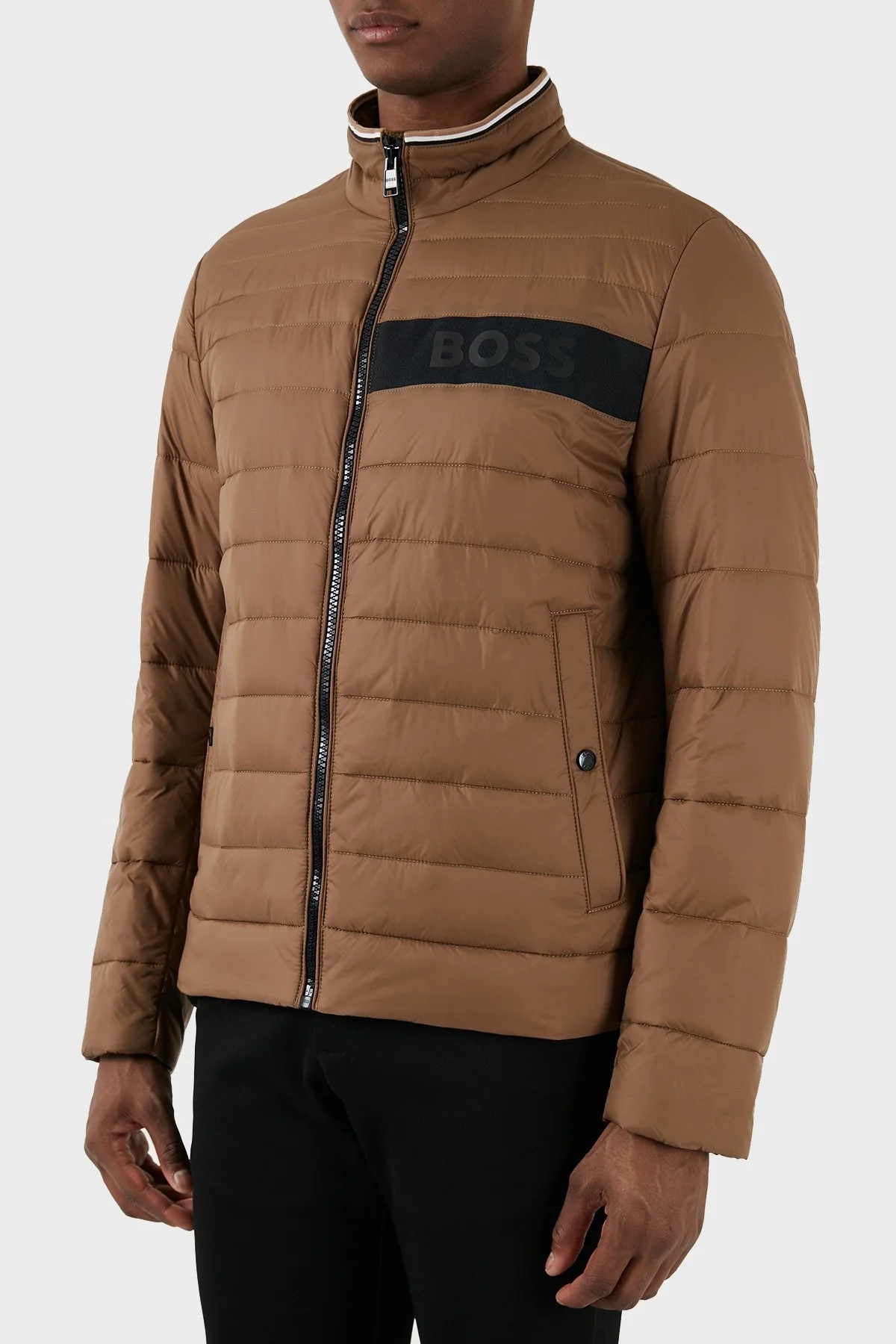 Boss Su İtici Regular Fit Şişme Erkek Mont 50464308 249 KAHVE - 1