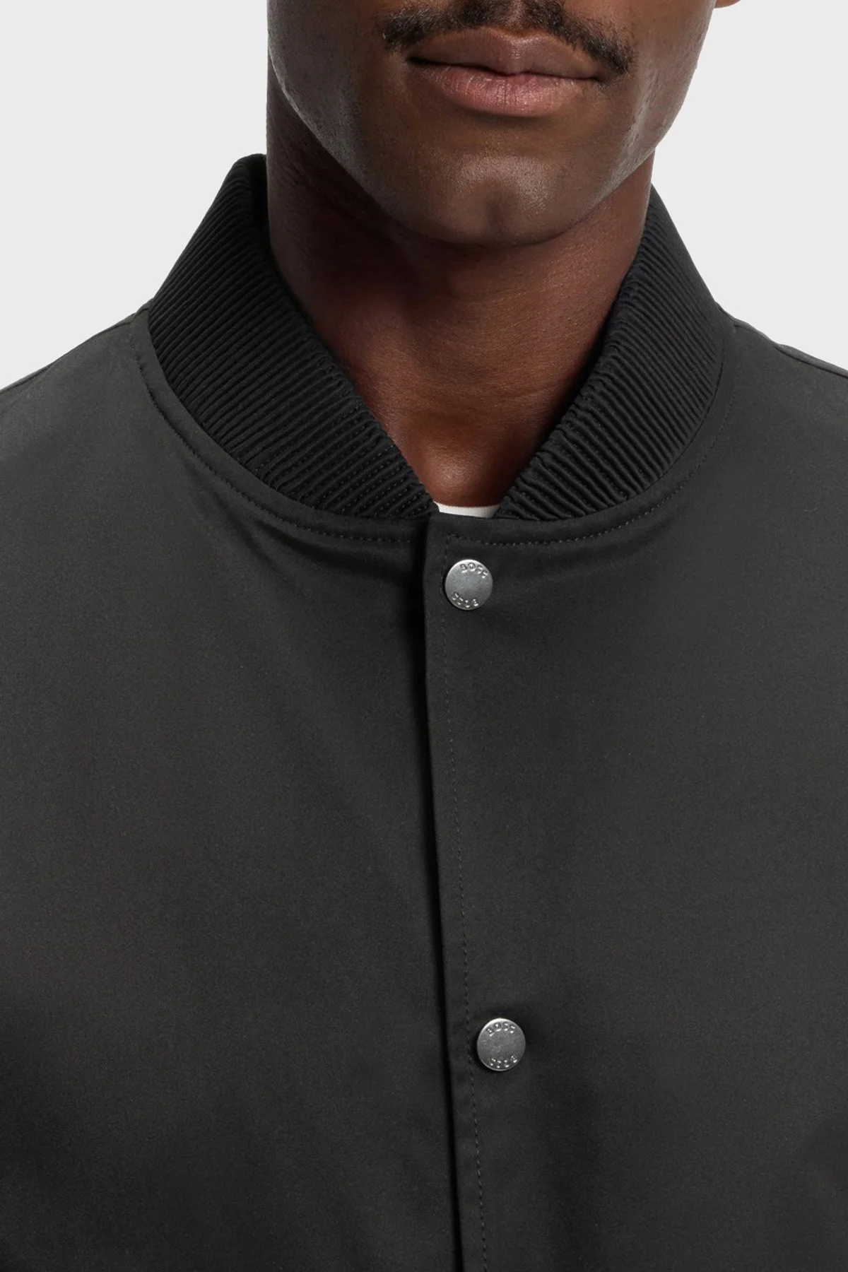 Boss Su İtici Relaxed Fit Düğmeli Erkek Mont 50564412 001 Siyah - 4