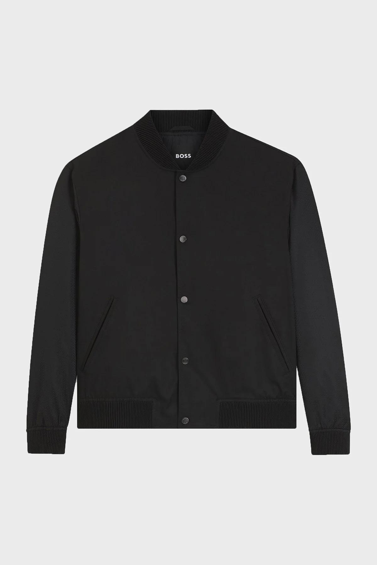 Boss Su İtici Relaxed Fit Düğmeli Erkek Mont 50564412 001 Siyah - 6
