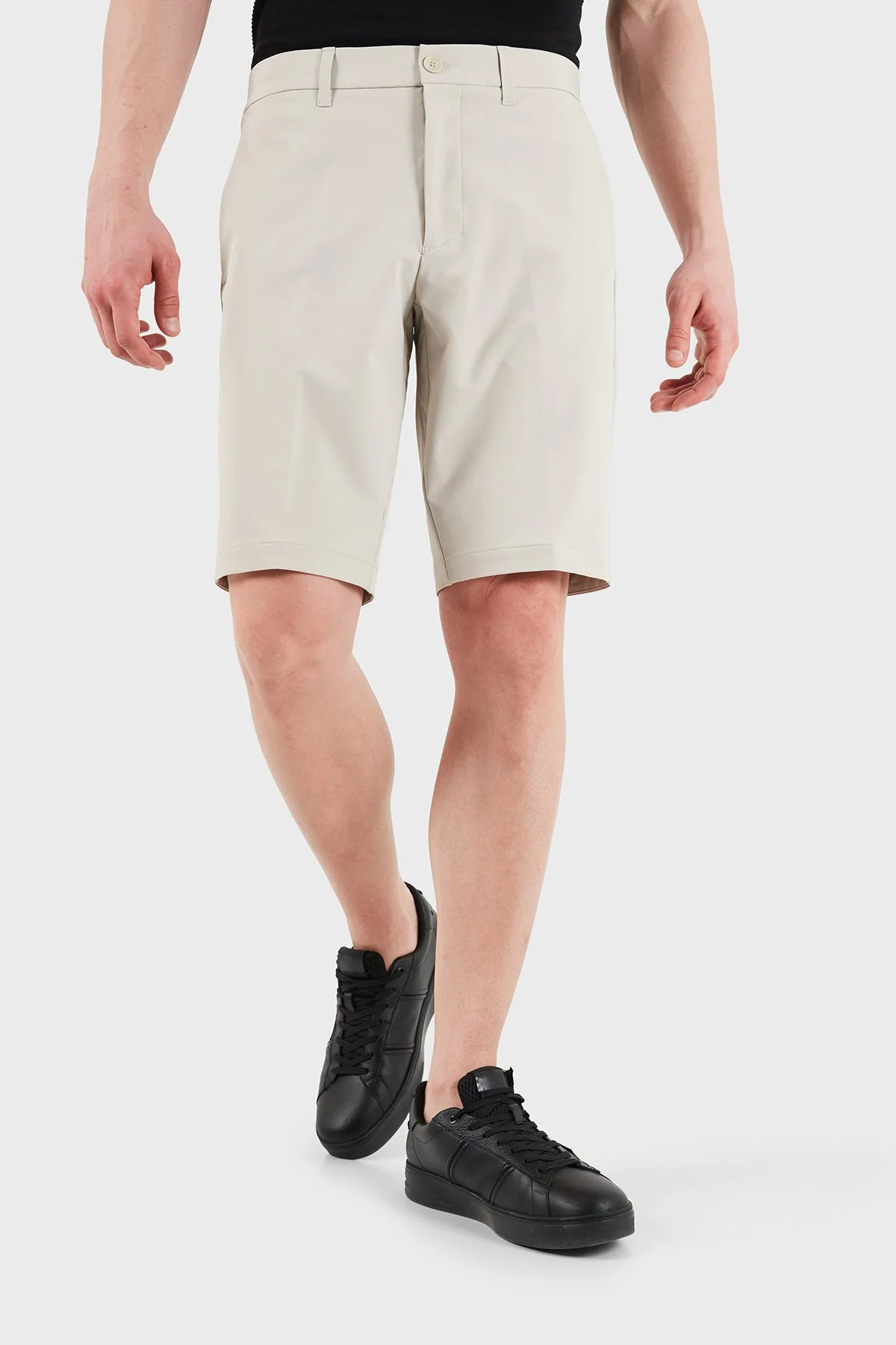 Boss Su İtici Slim Fit Normal Bel Bermuda Erkek Şort 50540337 271 BEJ - 1