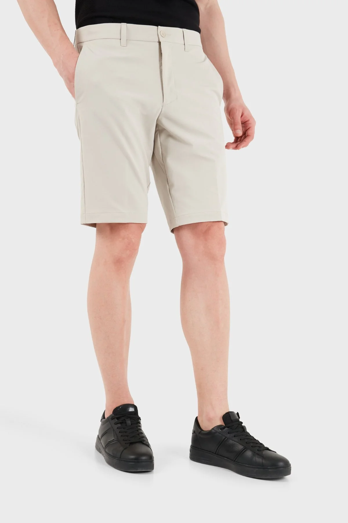 Boss Su İtici Slim Fit Normal Bel Bermuda Erkek Şort 50540337 271 BEJ - 5