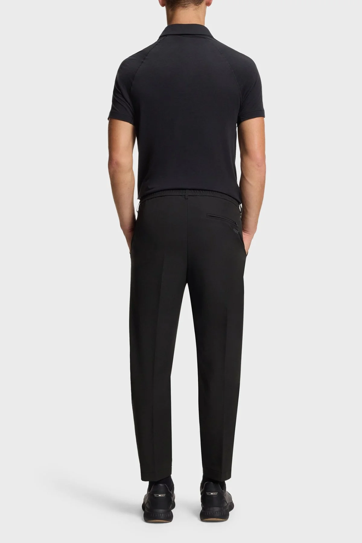 Boss Su İtici Tapered Fit Daralan Paça Bağlamalı Erkek Pantolon 50538179 001 SİYAH - 3