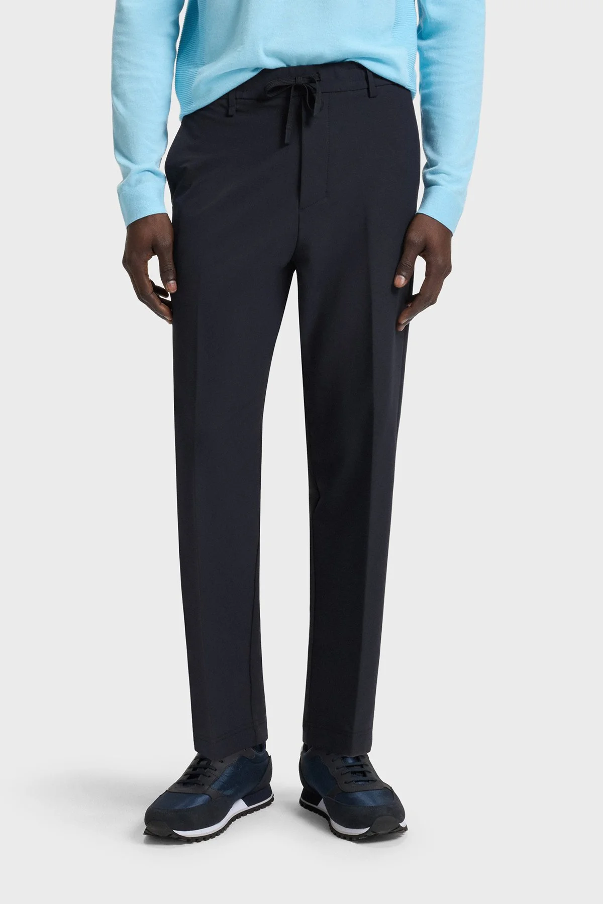 Boss Su İtici Tapered Fit Daralan Paça Bağlamalı Erkek Pantolon 50538179 402 LACİVERT - 1