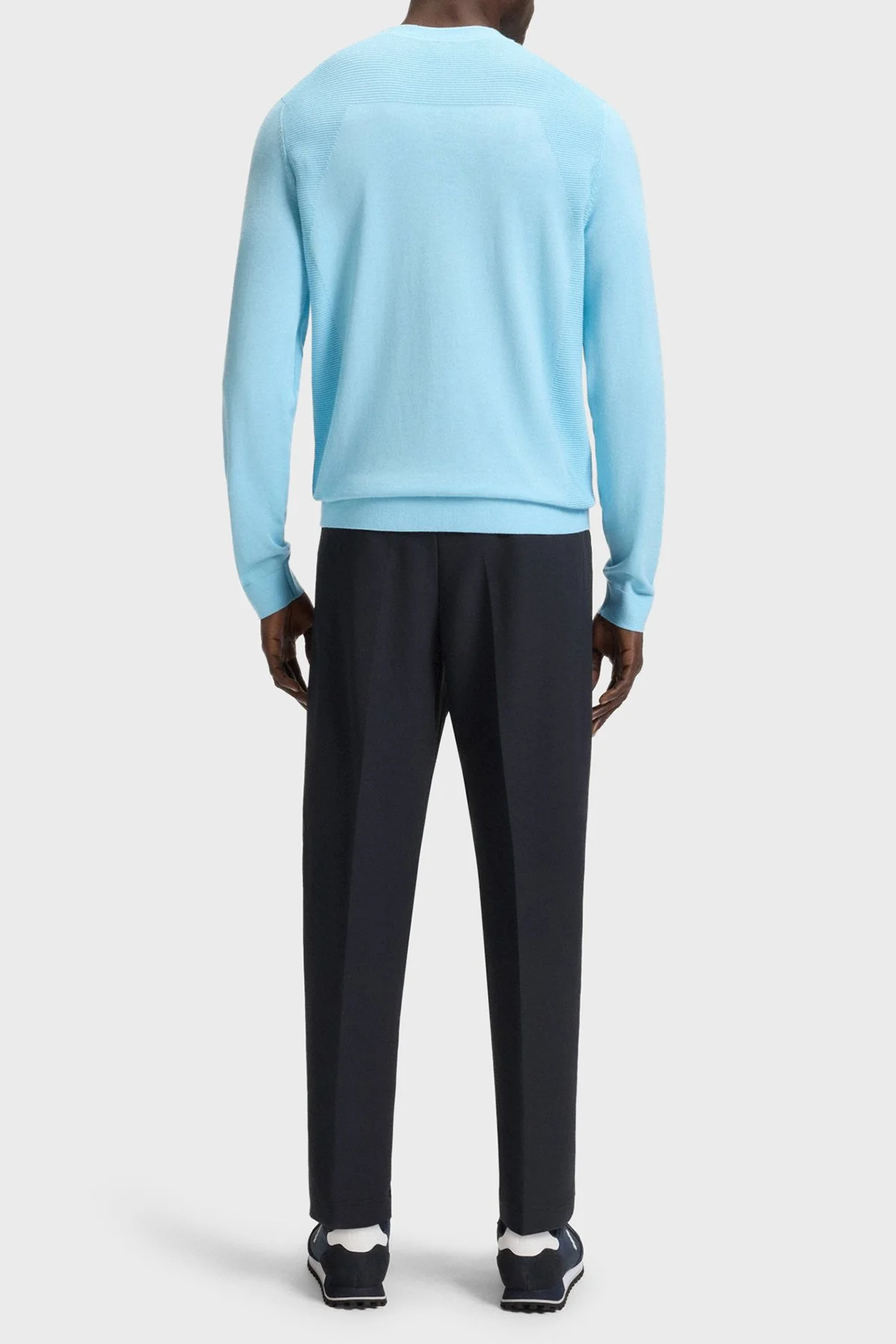 Boss Su İtici Tapered Fit Daralan Paça Bağlamalı Erkek Pantolon 50538179 402 LACİVERT - 3