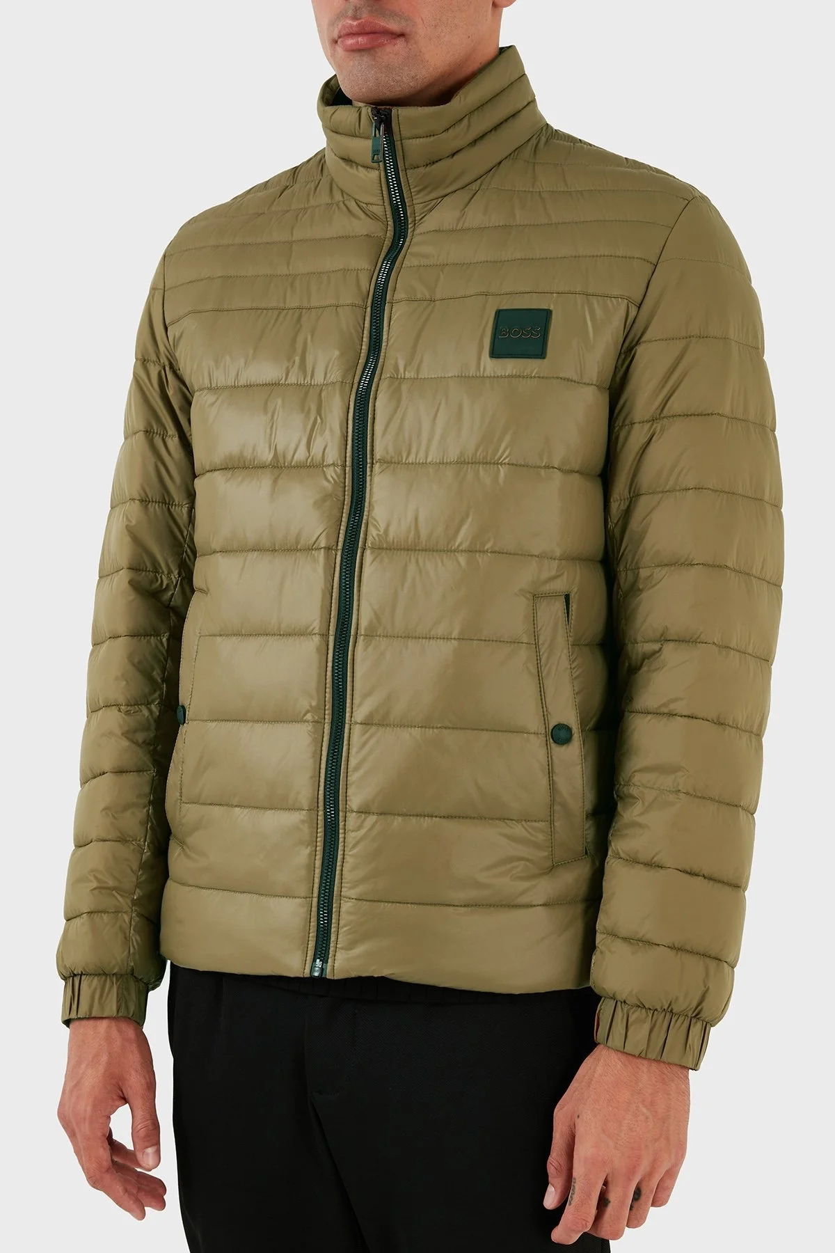 Boss Su Tutmaz Regular Fit Dik Yaka Hafif Şişme Erkek Mont 50496766 280 AÇIK BEJ - 6