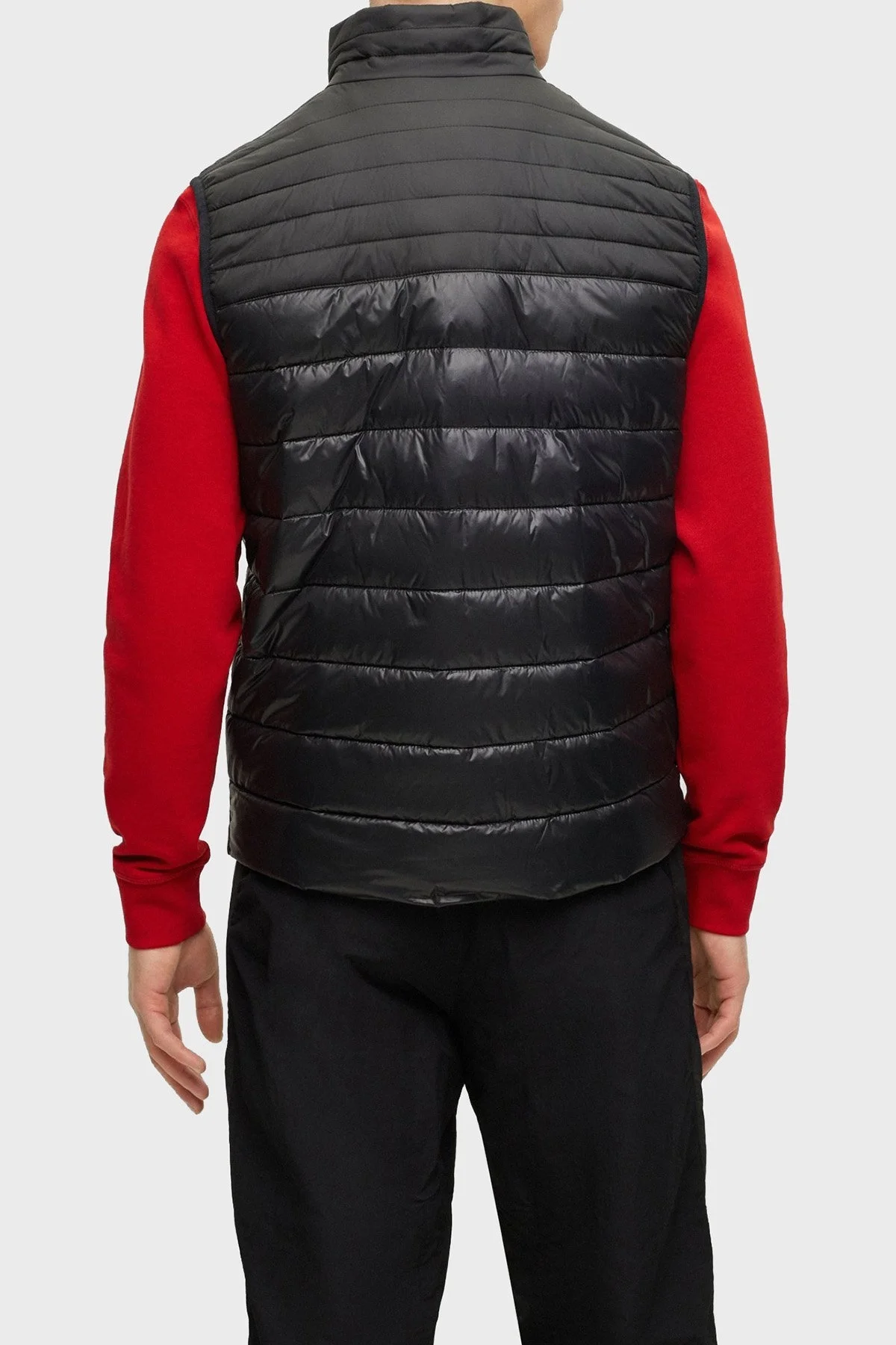 Boss Su Tutmaz Regular Fit Dik Yaka Şişme Erkek Yelek 50496725 001 SİYAH - 2