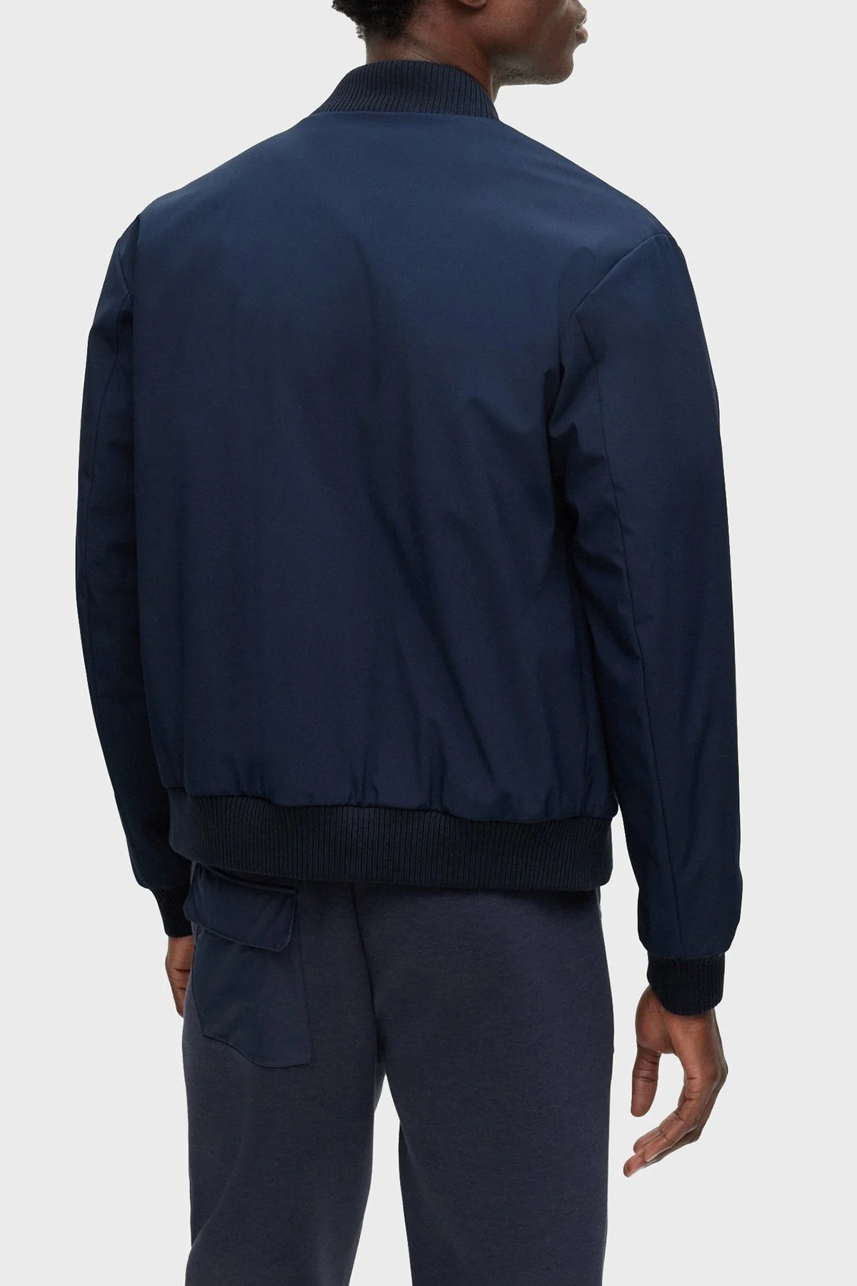 Boss Su Tutmaz Regular Fit SoftShell Streç Spor Erkek Ceket 50496634 404 MAVİ - 2