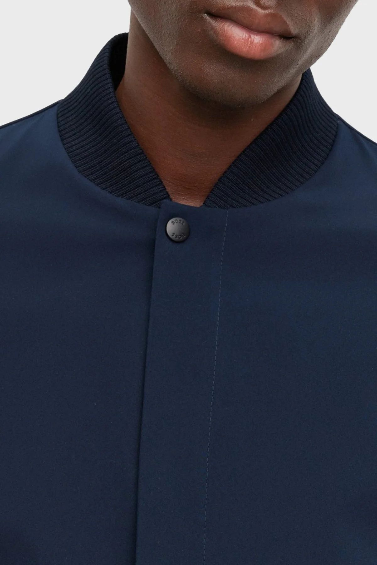 Boss Su Tutmaz Regular Fit SoftShell Streç Spor Erkek Ceket 50496634 404 MAVİ - 5