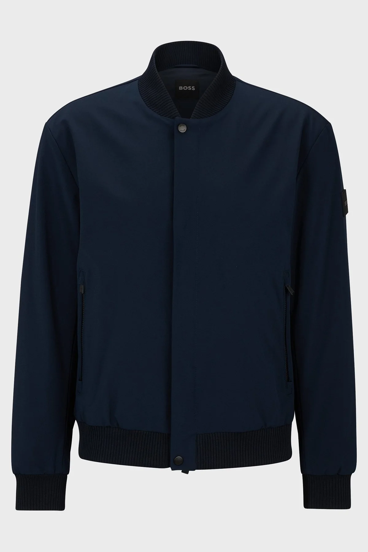 Boss Su Tutmaz Regular Fit SoftShell Streç Spor Erkek Ceket 50496634 404 MAVİ - 6