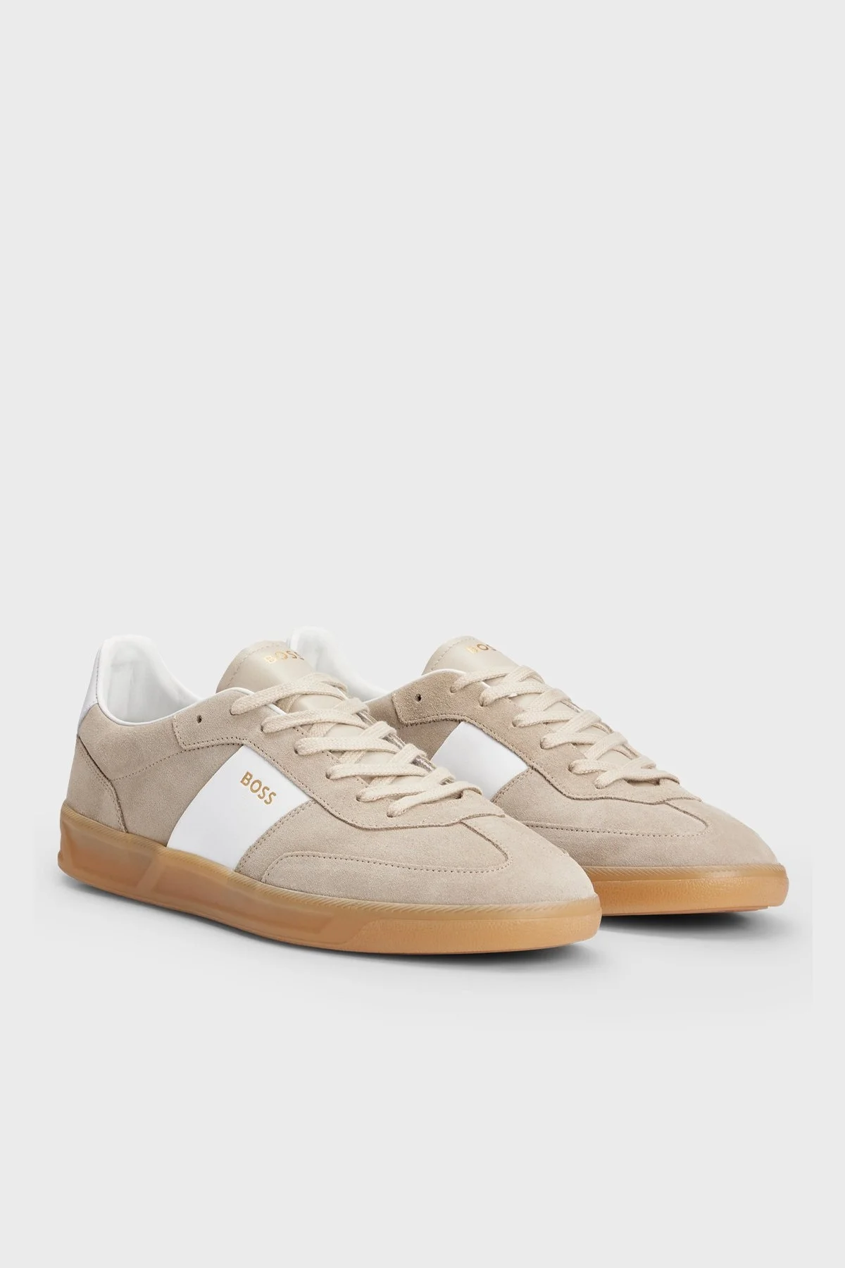 Boss Süet Deri Sneaker Erkek Ayakkabı 50512365 260 BEJ - 3