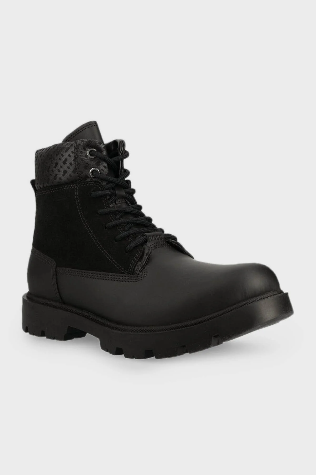 Boss Süet Detaylı Bağlamalı Erkek Bot 50498508 001 SİYAH - 3