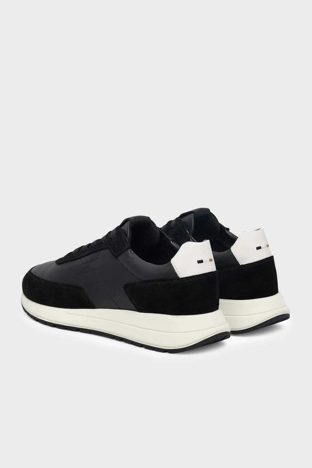 Boss Süet Detaylı Logolu Sneaker Erkek Ayakkabı 50557837 001 SİYAH - 3