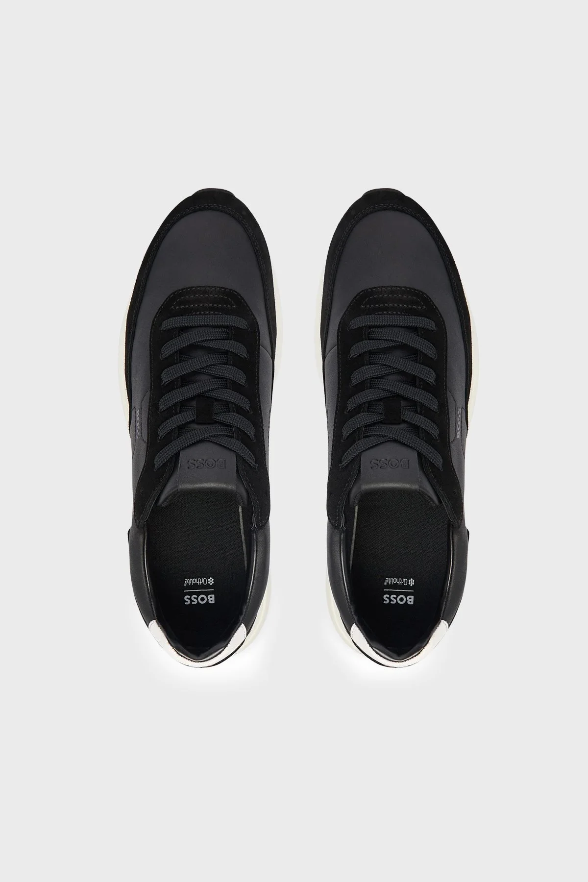 Boss Süet Detaylı Logolu Sneaker Erkek Ayakkabı 50557837 001 SİYAH - 4