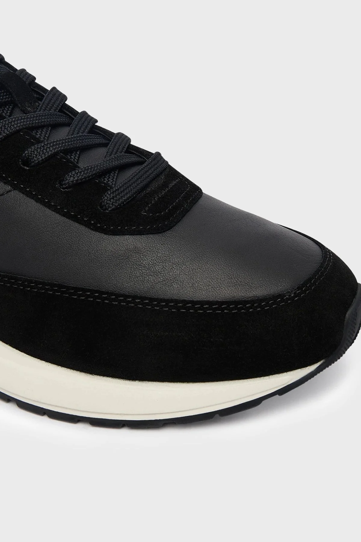 Boss Süet Detaylı Logolu Sneaker Erkek Ayakkabı 50557837 001 SİYAH - 5