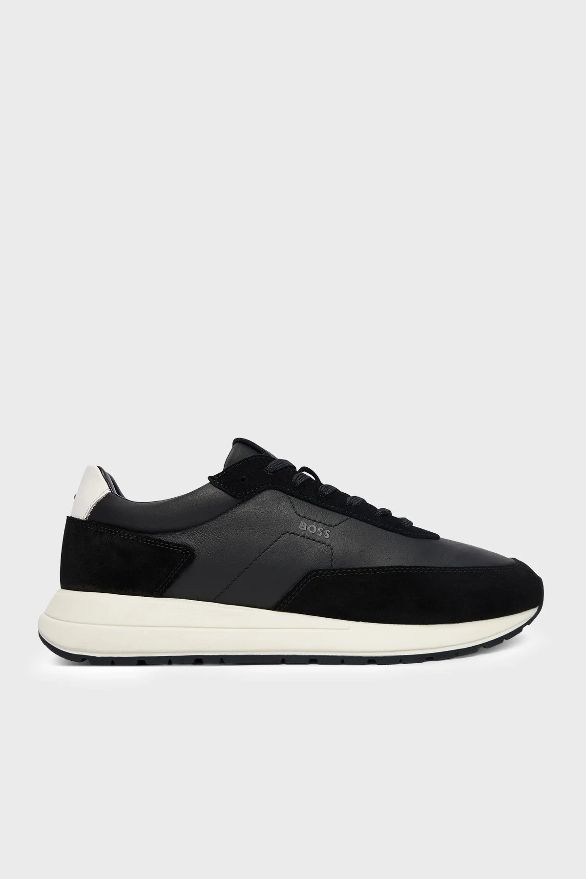 Boss Süet Detaylı Logolu Sneaker Erkek Ayakkabı 50557837 001 SİYAH - 1