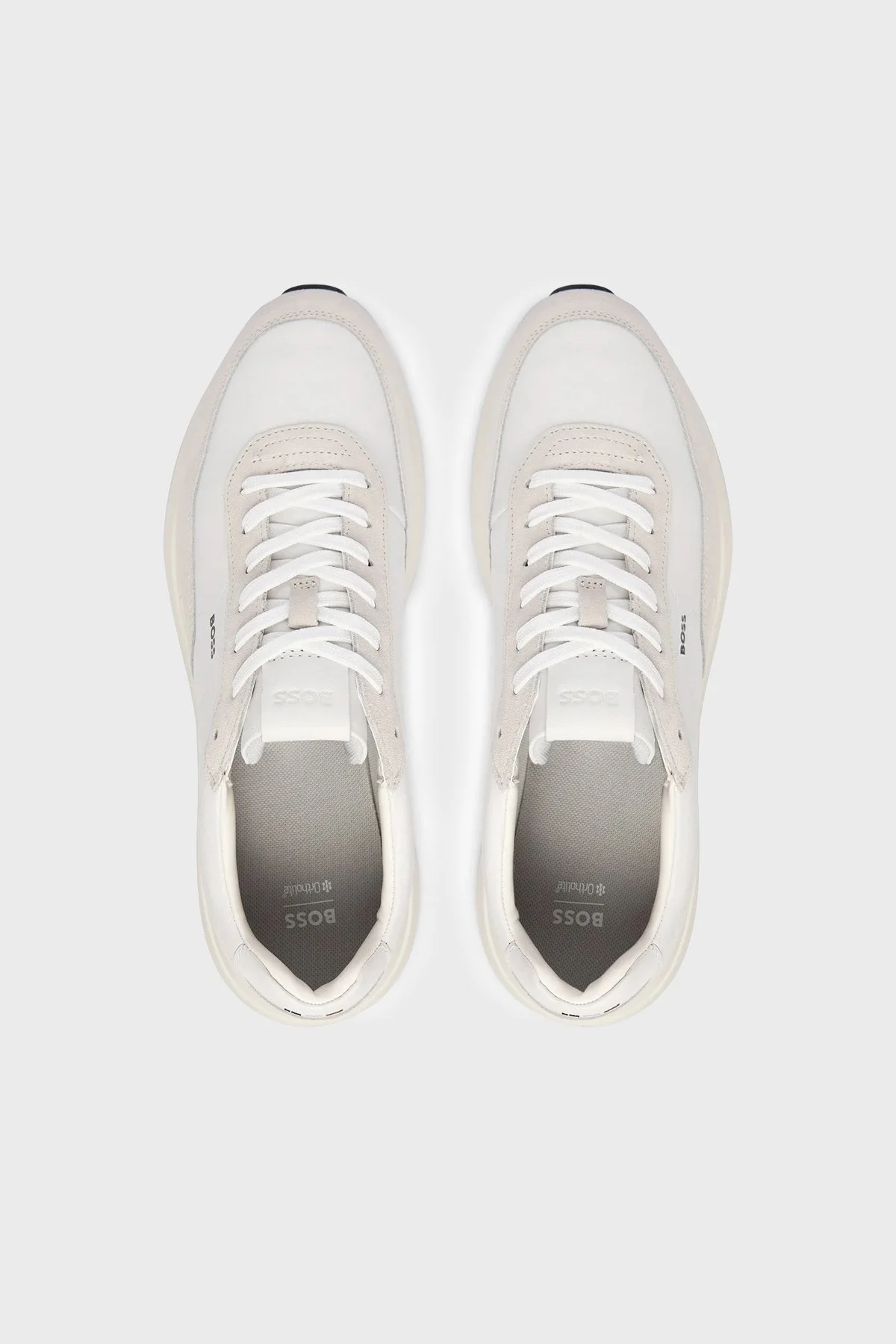 Boss Süet Detaylı Logolu Sneaker Erkek Ayakkabı 50557837 100 BEYAZ - 3