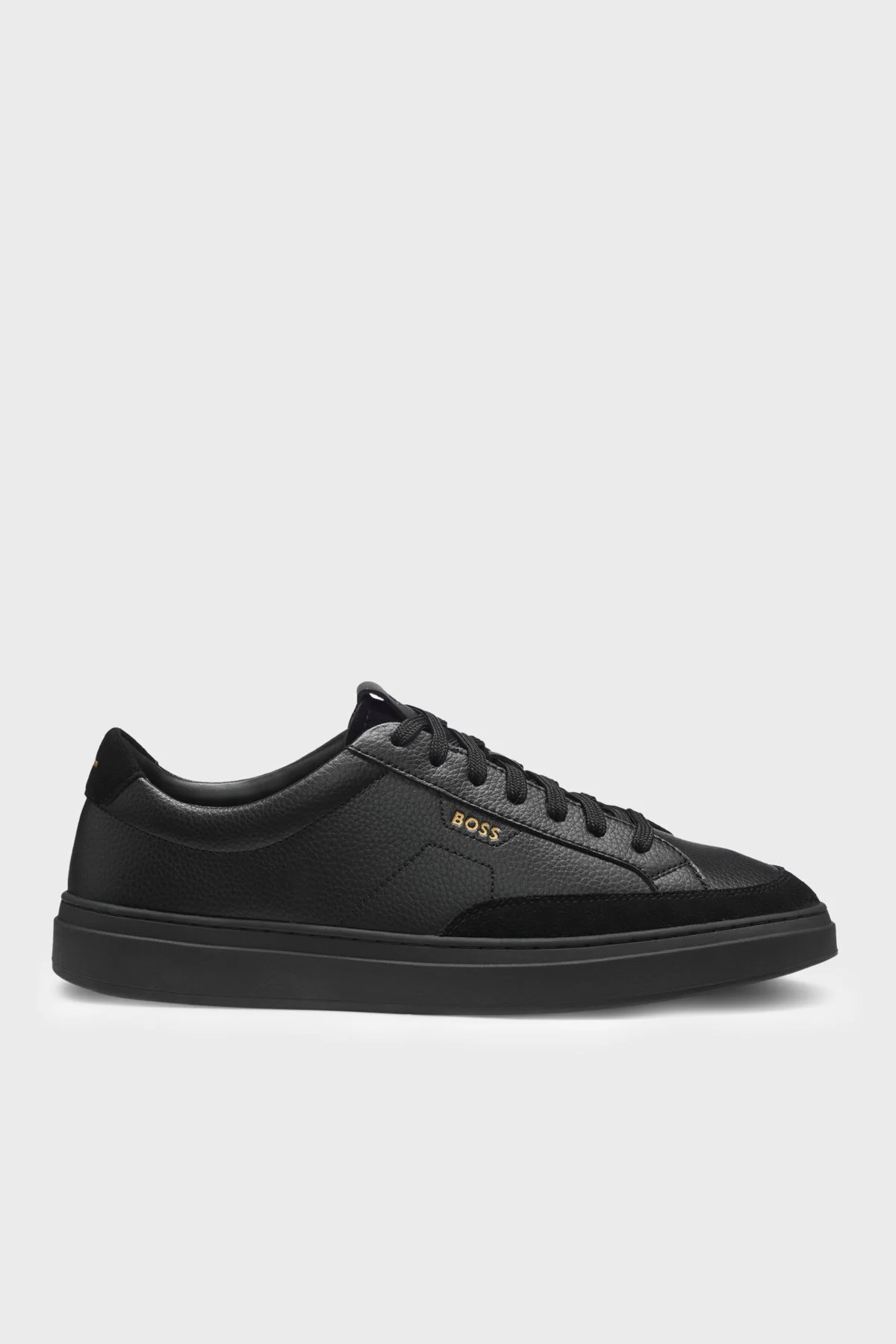 Boss Süet Detaylı Sneaker Erkek Ayakkabı 50568536 005 Siyah - 1