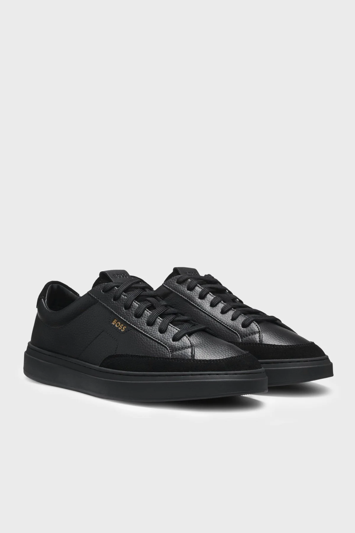 Boss Süet Detaylı Sneaker Erkek Ayakkabı 50568536 005 Siyah - 3