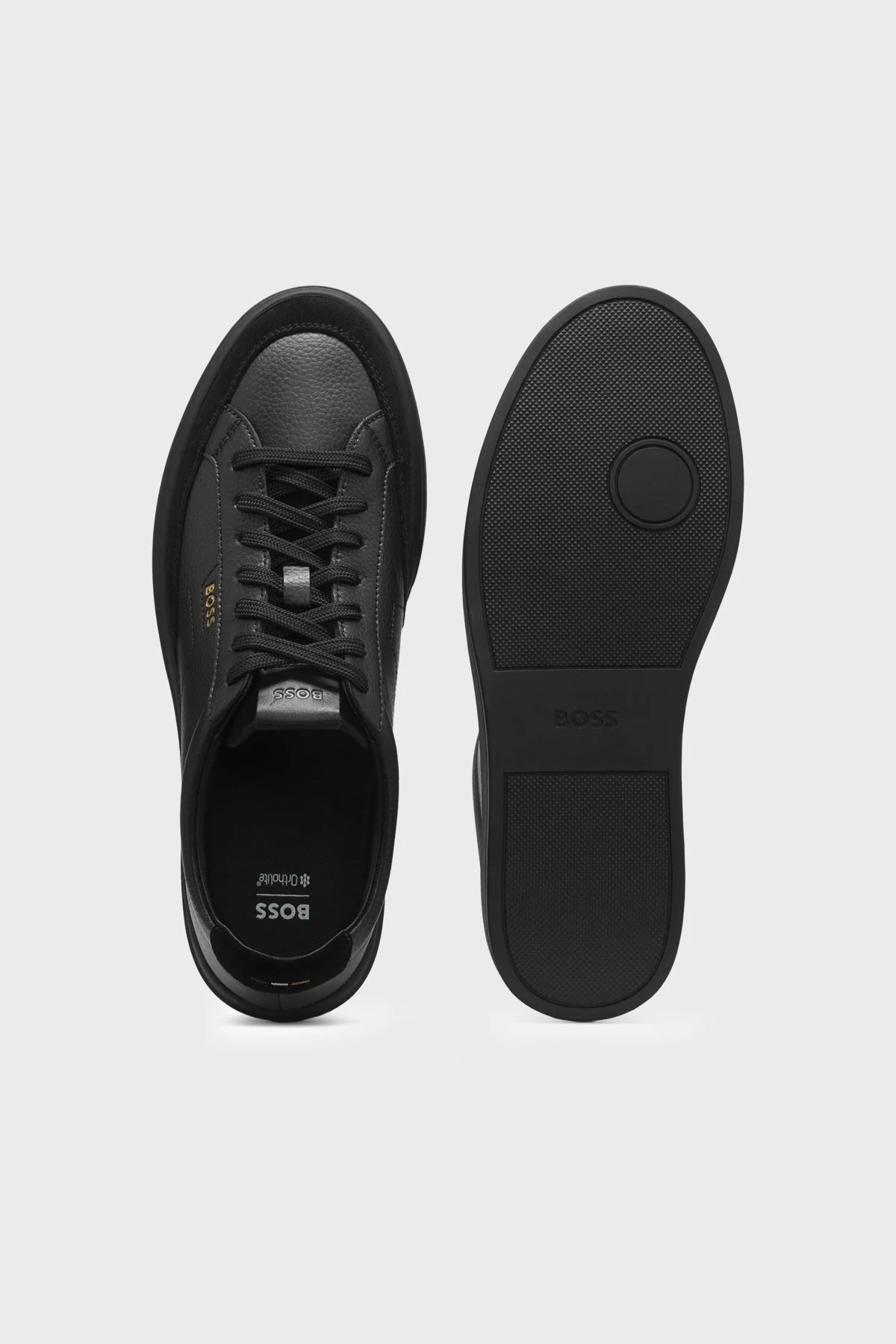 Boss Süet Detaylı Sneaker Erkek Ayakkabı 50568536 005 Siyah - 4