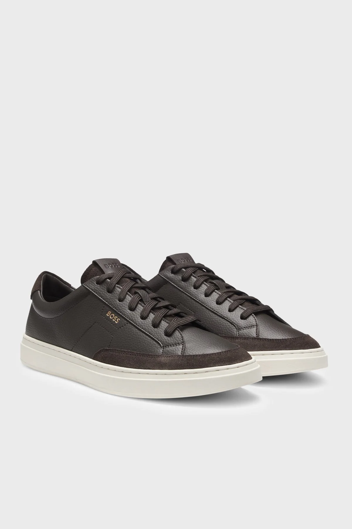 Boss Süet Detaylı Sneaker Erkek Ayakkabı 50568536 201 Kahve - 3