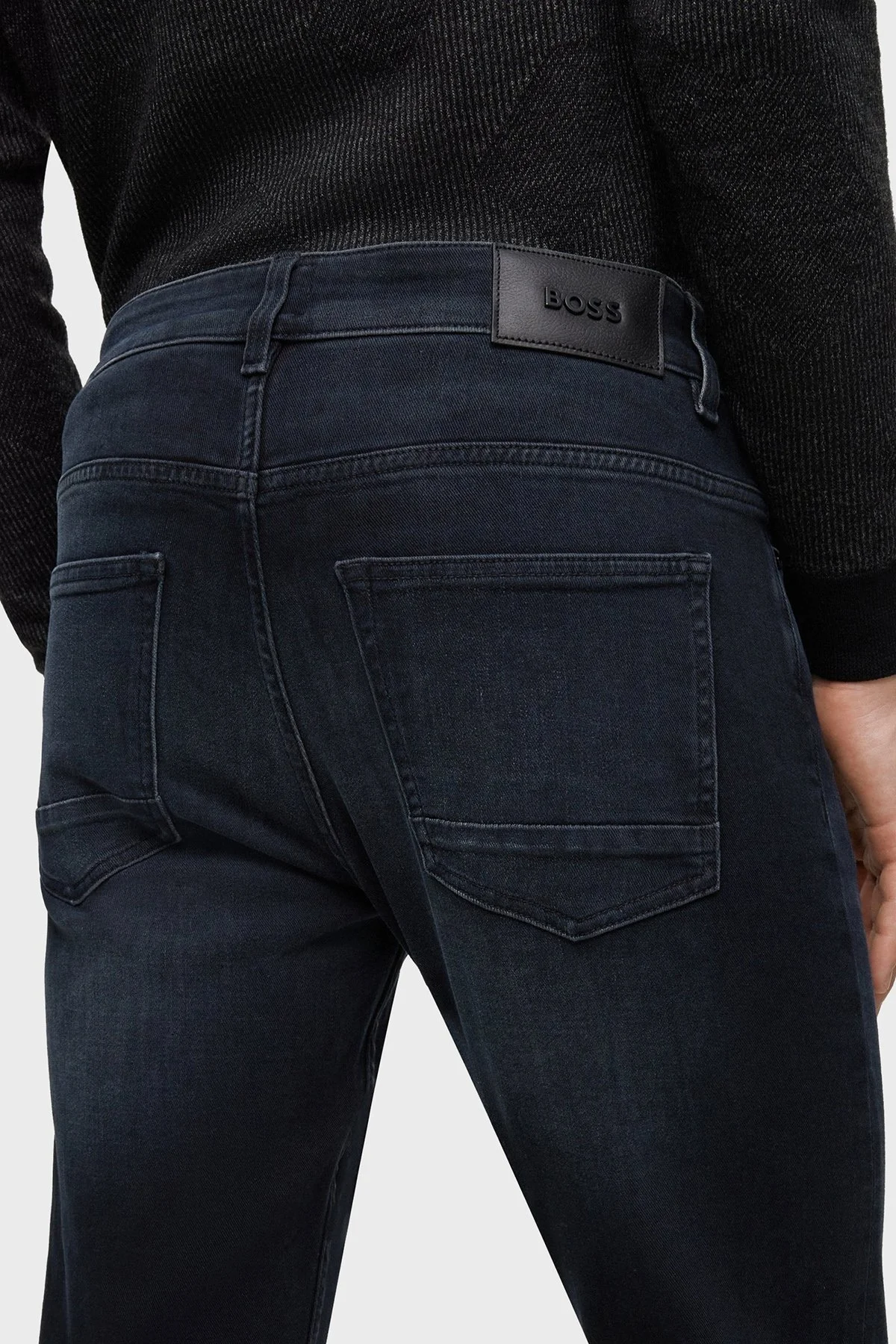 Boss Süper Yumuşak Dar Paça Slim Fit Jeans Erkek Kot Pantolon 50501071 414 KOYU LACIVERT - 4
